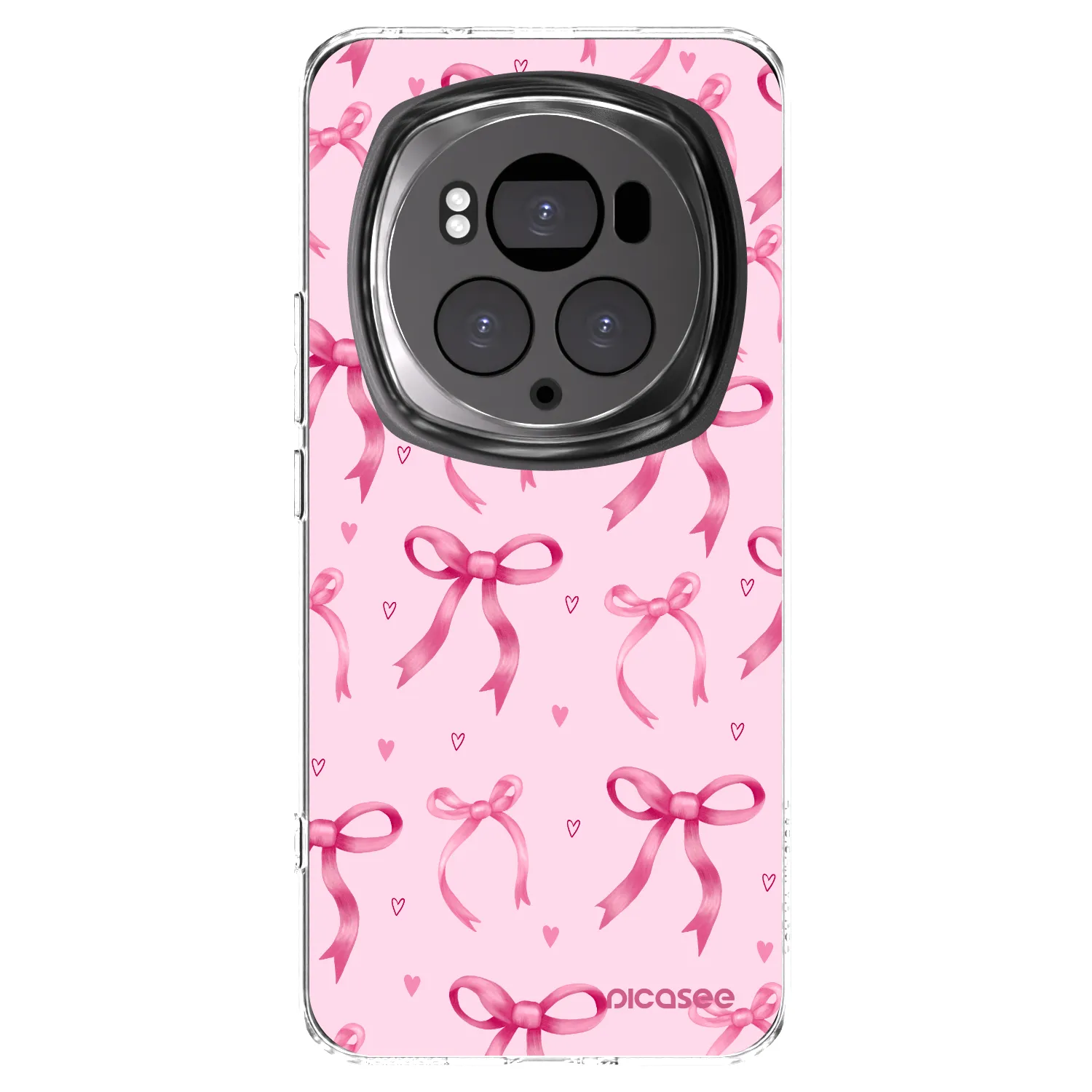 Picasee silikonowe przeźroczyste etui na Honor Magic6 Pro - Bow Aesthetic