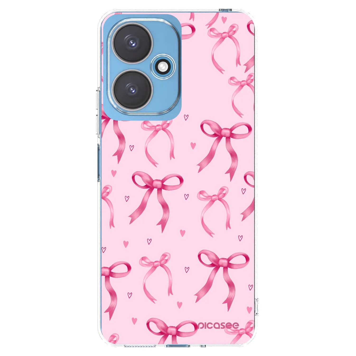 Picasee silikonowe przeźroczyste etui na Xiaomi Redmi 13C 5G - Bow Aesthetic