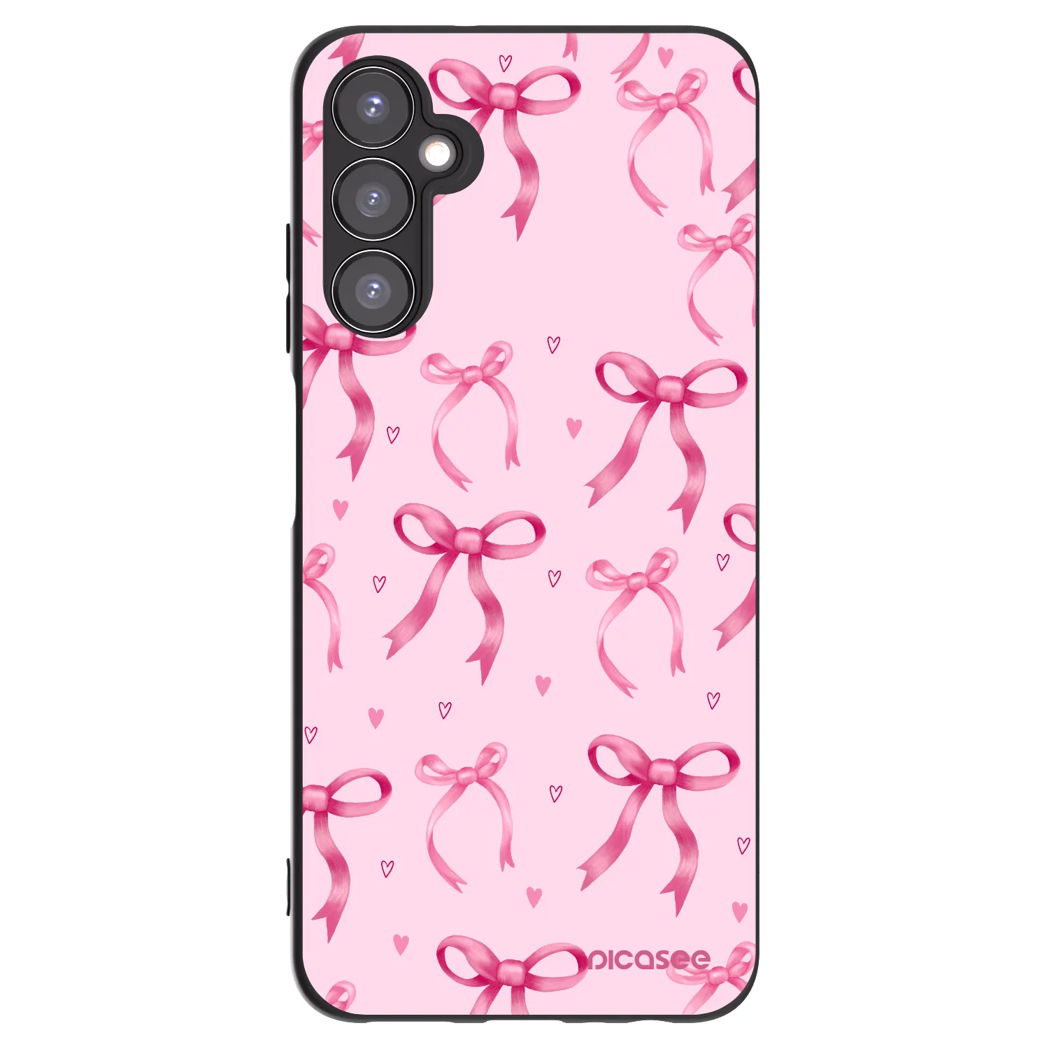 Picasee silikonowe czarne etui na Samsung Galaxy A05s A057G - Bow Aesthetic