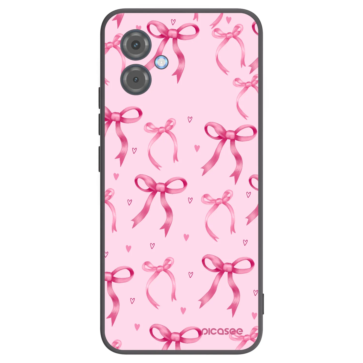Picasee silikonowe czarne etui na Motorola Moto G14 - Bow Aesthetic