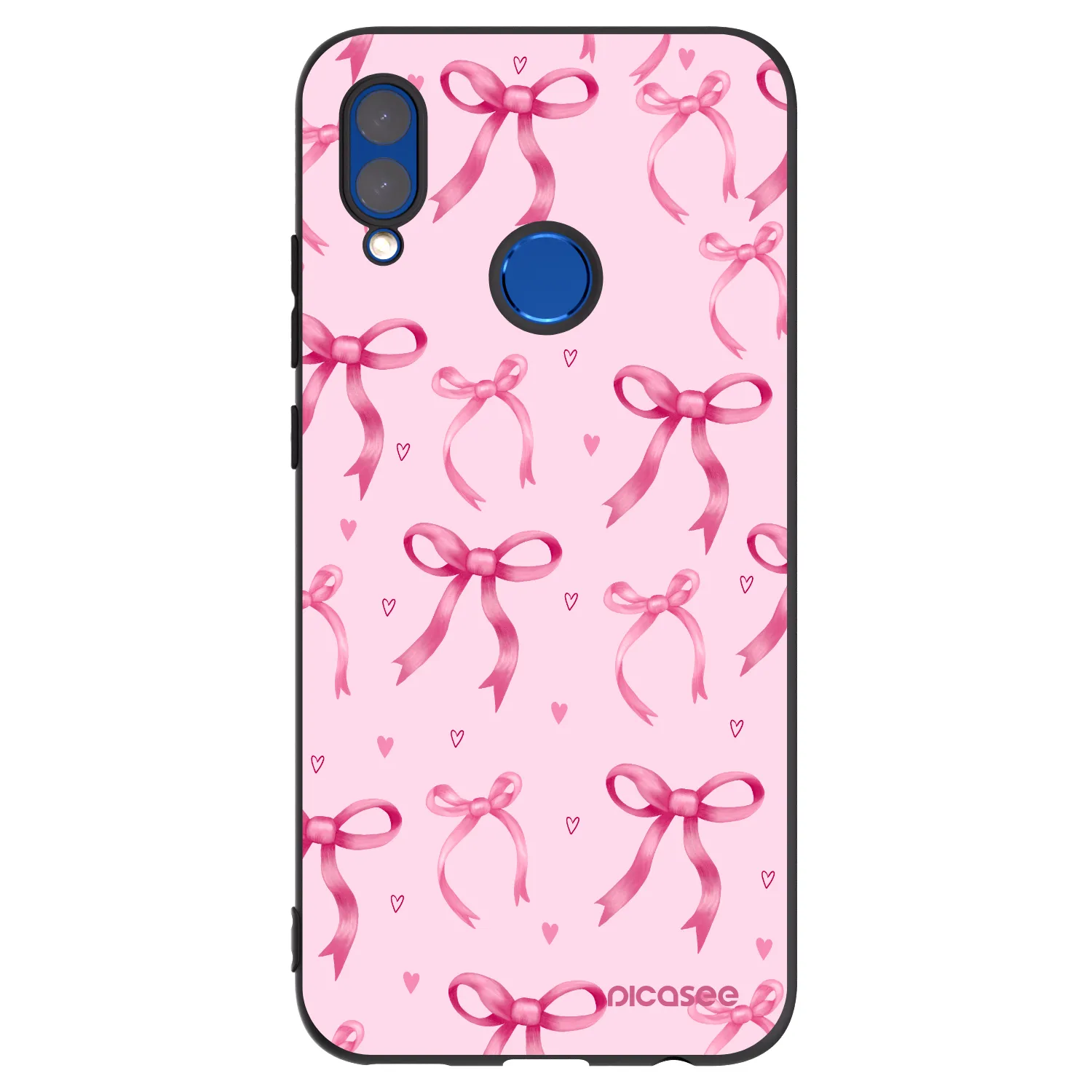 Picasee silikonowe czarne etui na Huawei P Smart 2019 - Bow Aesthetic