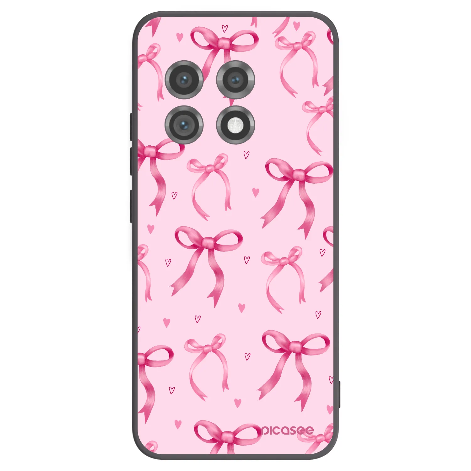 Picasee silikonowe czarne etui na OnePlus 11 5G - Bow Aesthetic