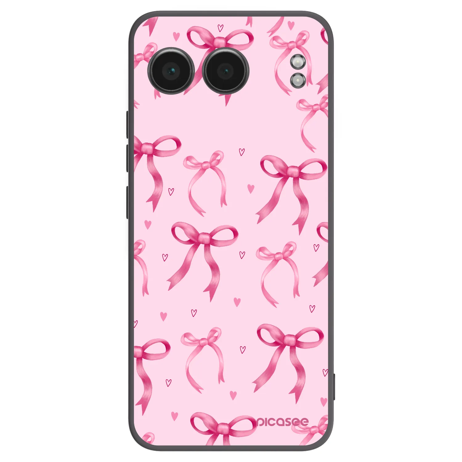 Picasee silikonowe czarne etui na OnePlus Nord 4 - Bow Aesthetic