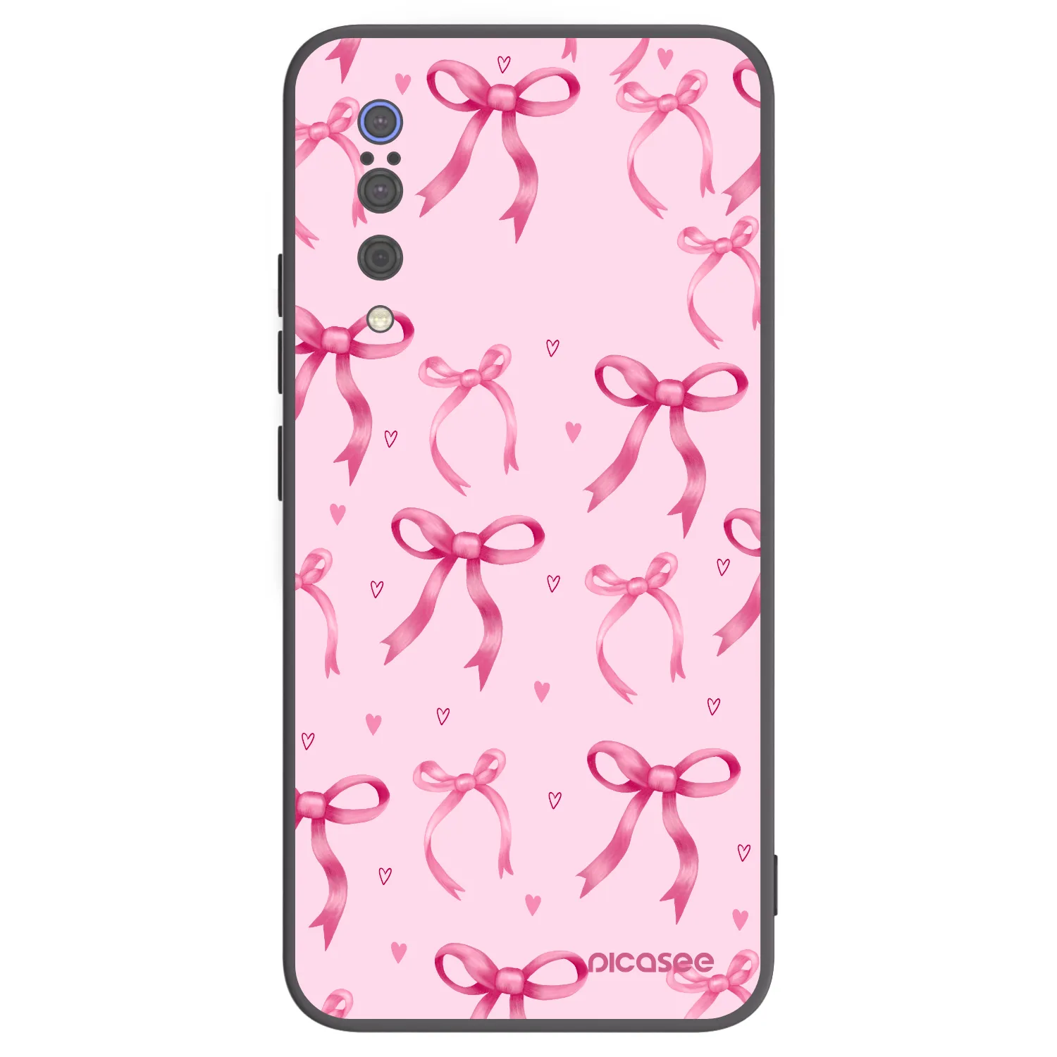 Picasee silikonowe czarne etui na Xiaomi Mi 9 - Bow Aesthetic