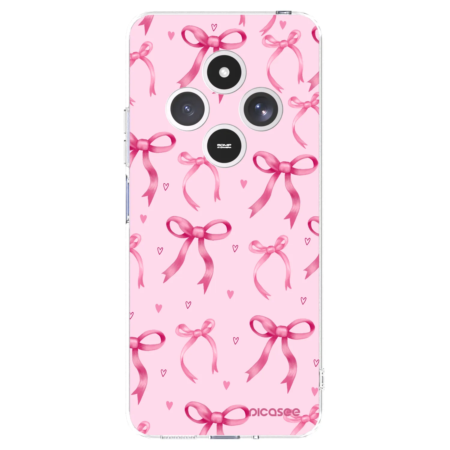 Picasee silikonowe przeźroczyste etui na Xiaomi Redmi 14C - Bow Aesthetic