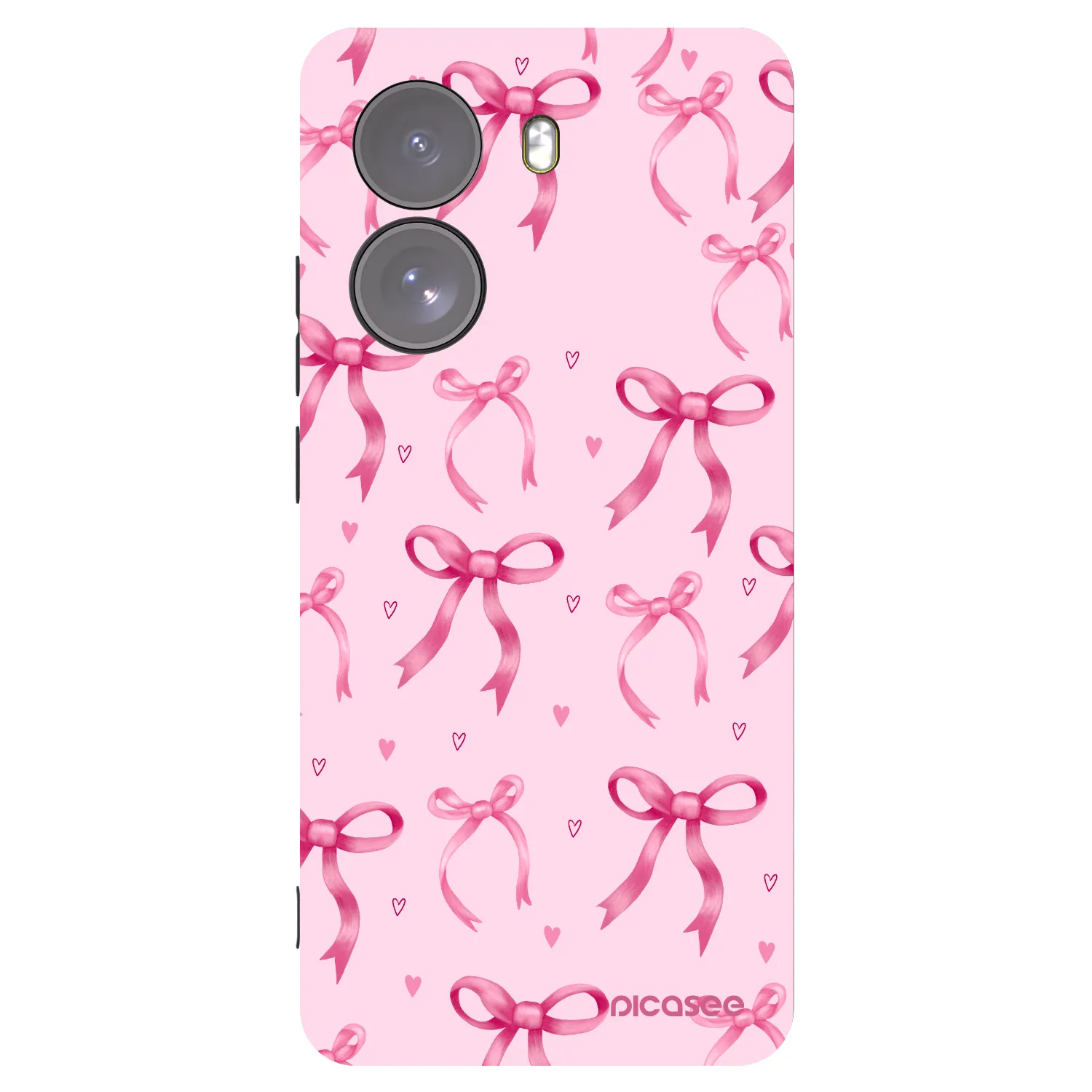 Picasee silikonowe czarne etui na Xiaomi Poco X7 - Bow Aesthetic