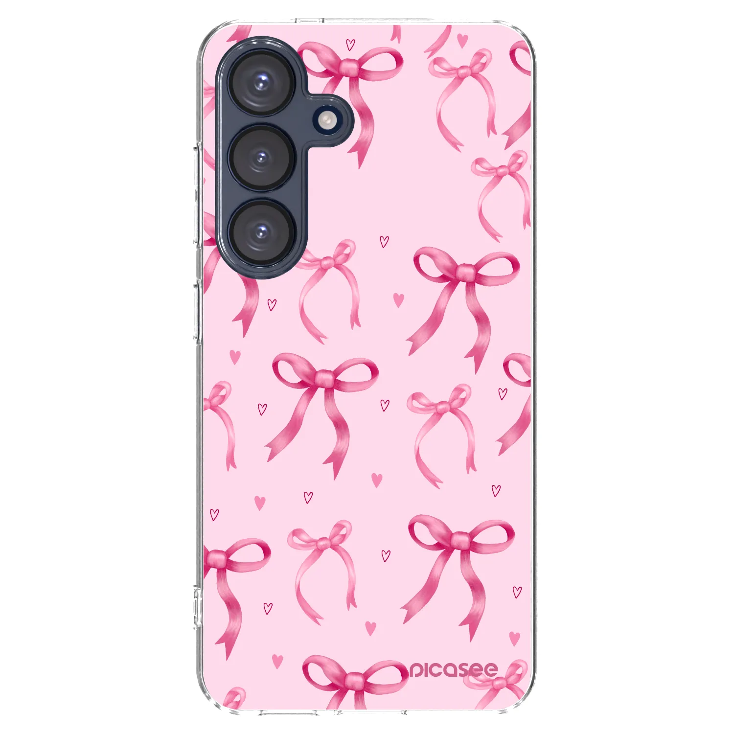 Picasee silikonowe przeźroczyste etui na Samsung Galaxy S25 5G - Bow Aesthetic