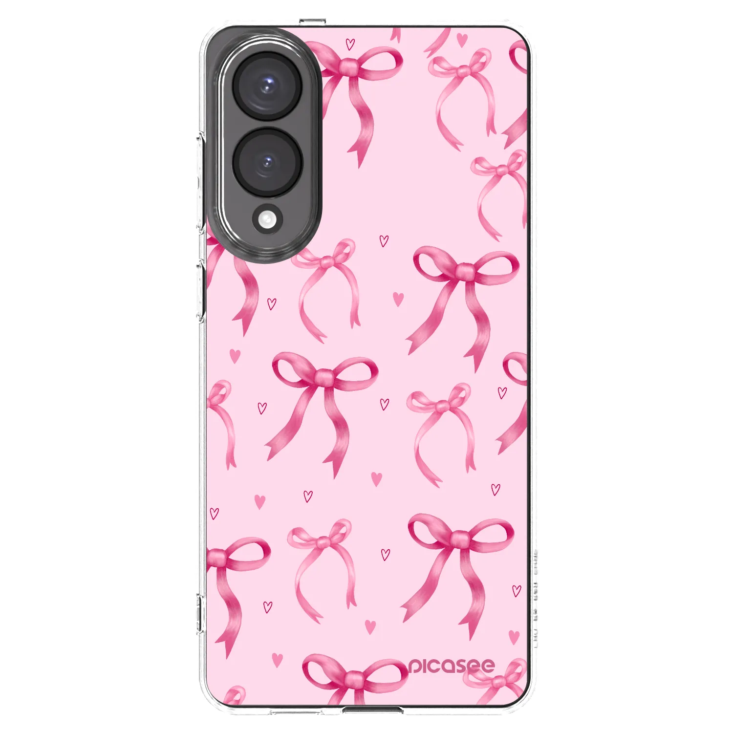 Picasee silikonowe przeźroczyste etui na Samsung Galaxy S25 Edge 5G - Bow Aesthetic