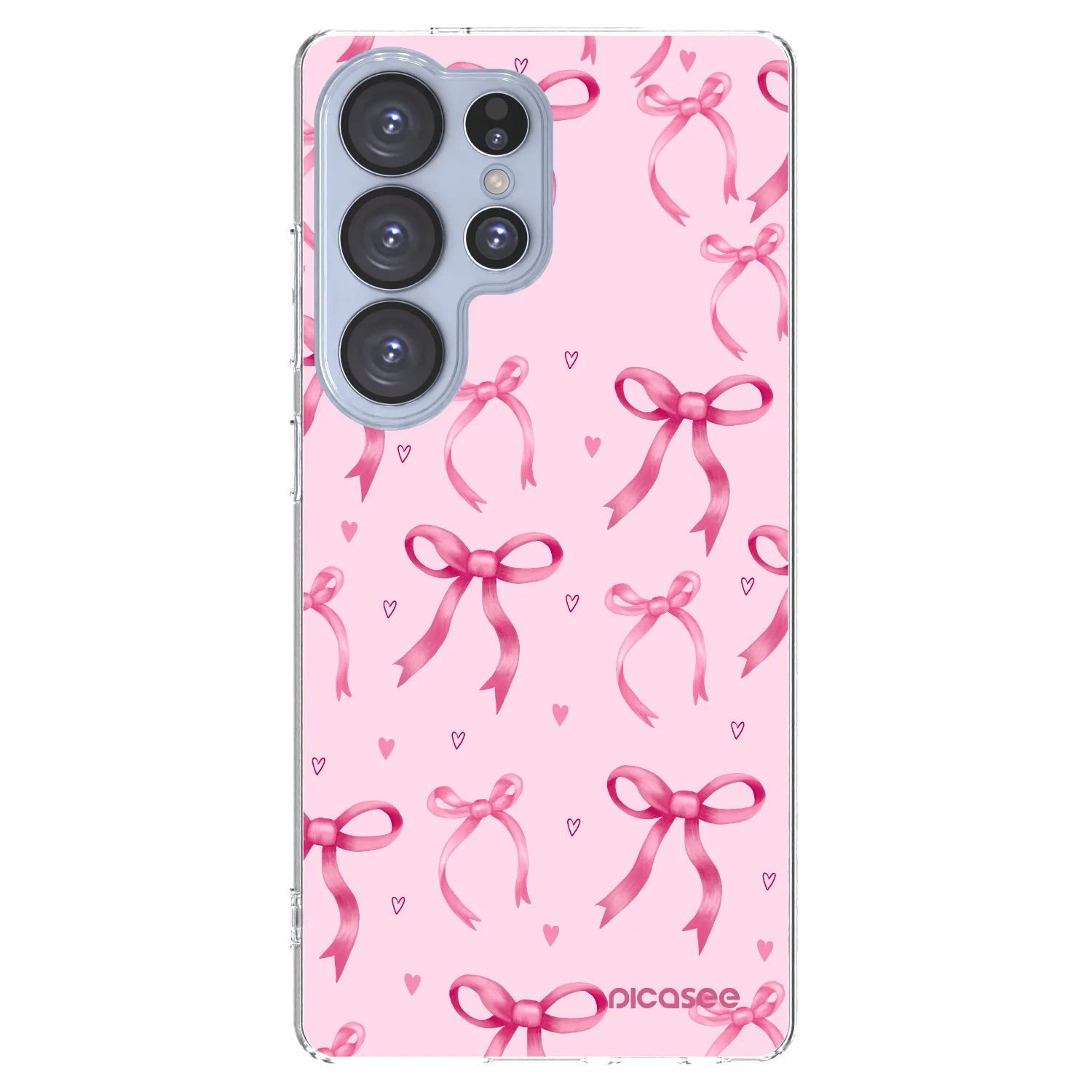 Picasee silikonowe przeźroczyste etui na Samsung Galaxy S25 Ultra 5G - Bow Aesthetic