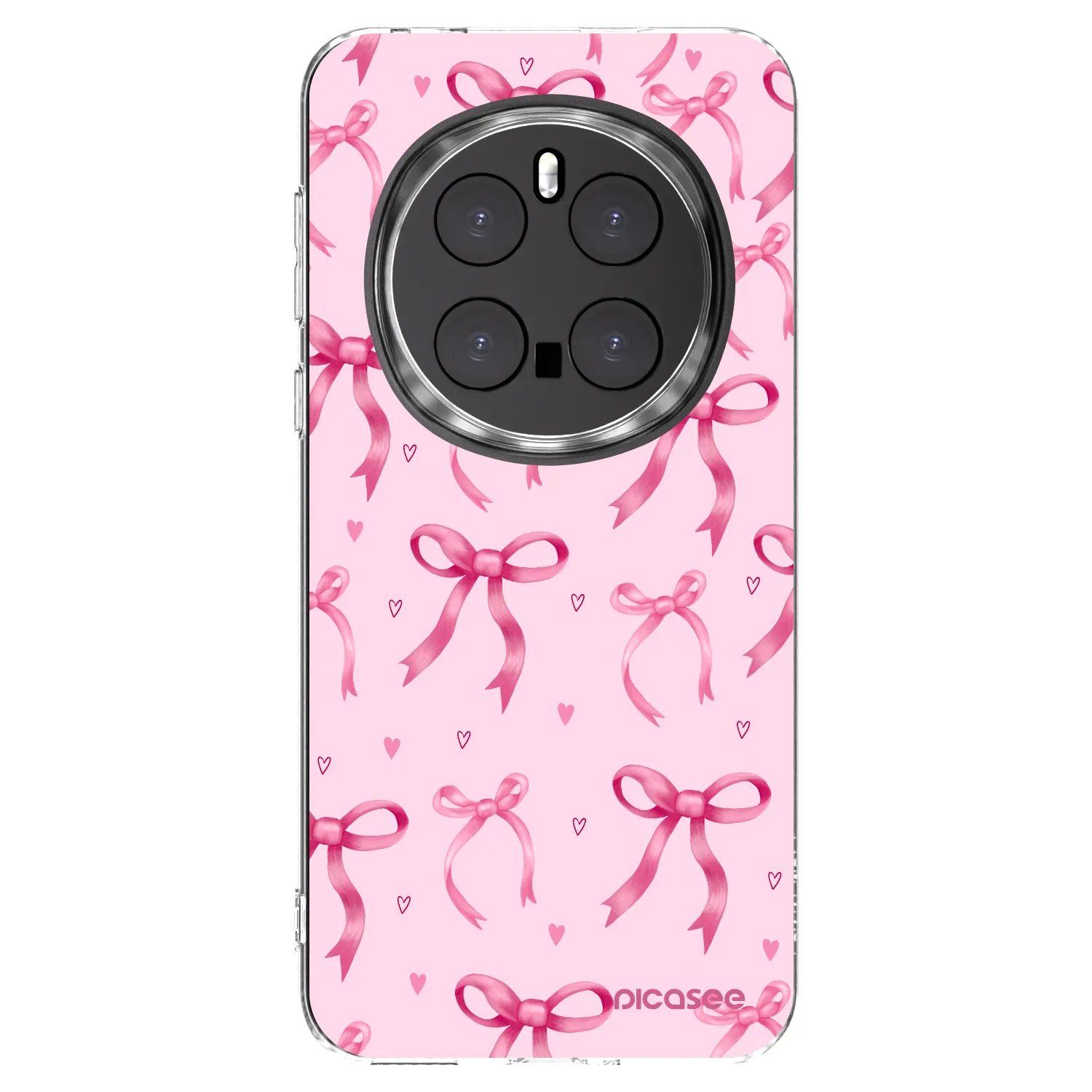 Picasee silikonowe przeźroczyste etui na Honor Magic7 Pro 5G - Bow Aesthetic