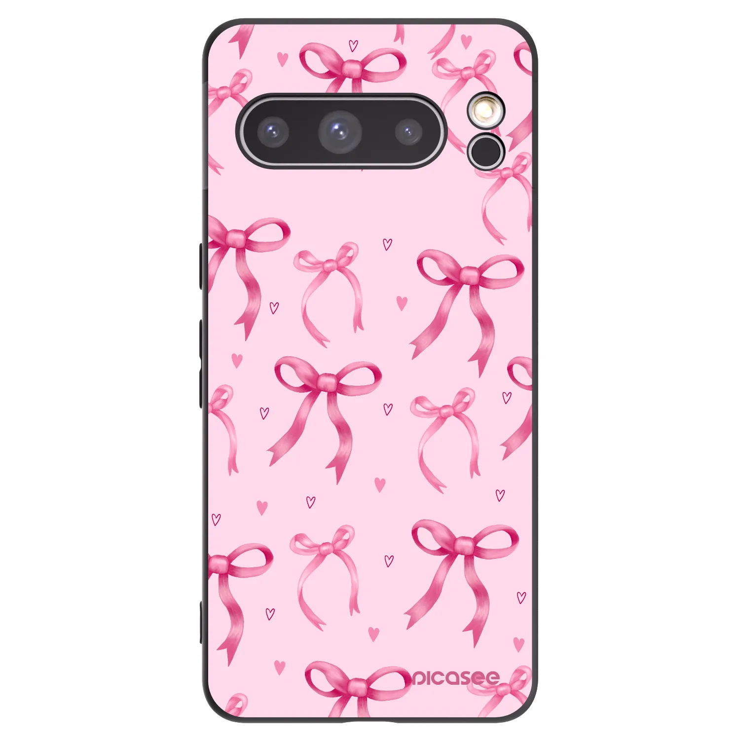 Picasee silikonowe czarne etui na Google Pixel 8 Pro - Bow Aesthetic