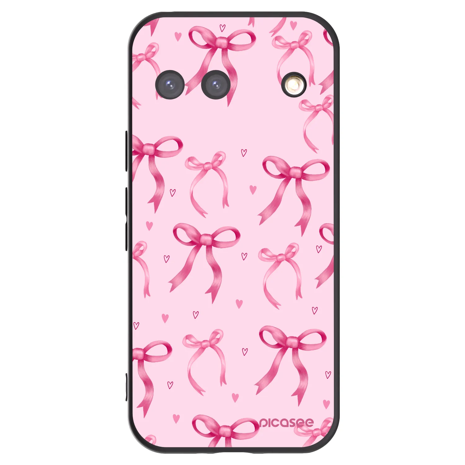 Picasee silikonowe czarne etui na Google Pixel 9 - Bow Aesthetic