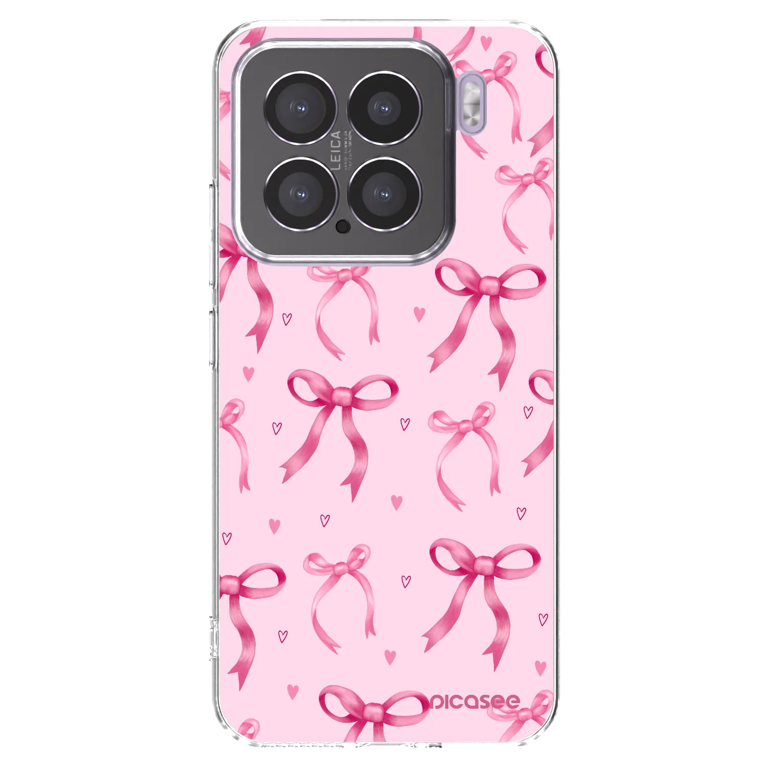 Picasee silikonowe przeźroczyste etui na Xiaomi 15 - Bow Aesthetic