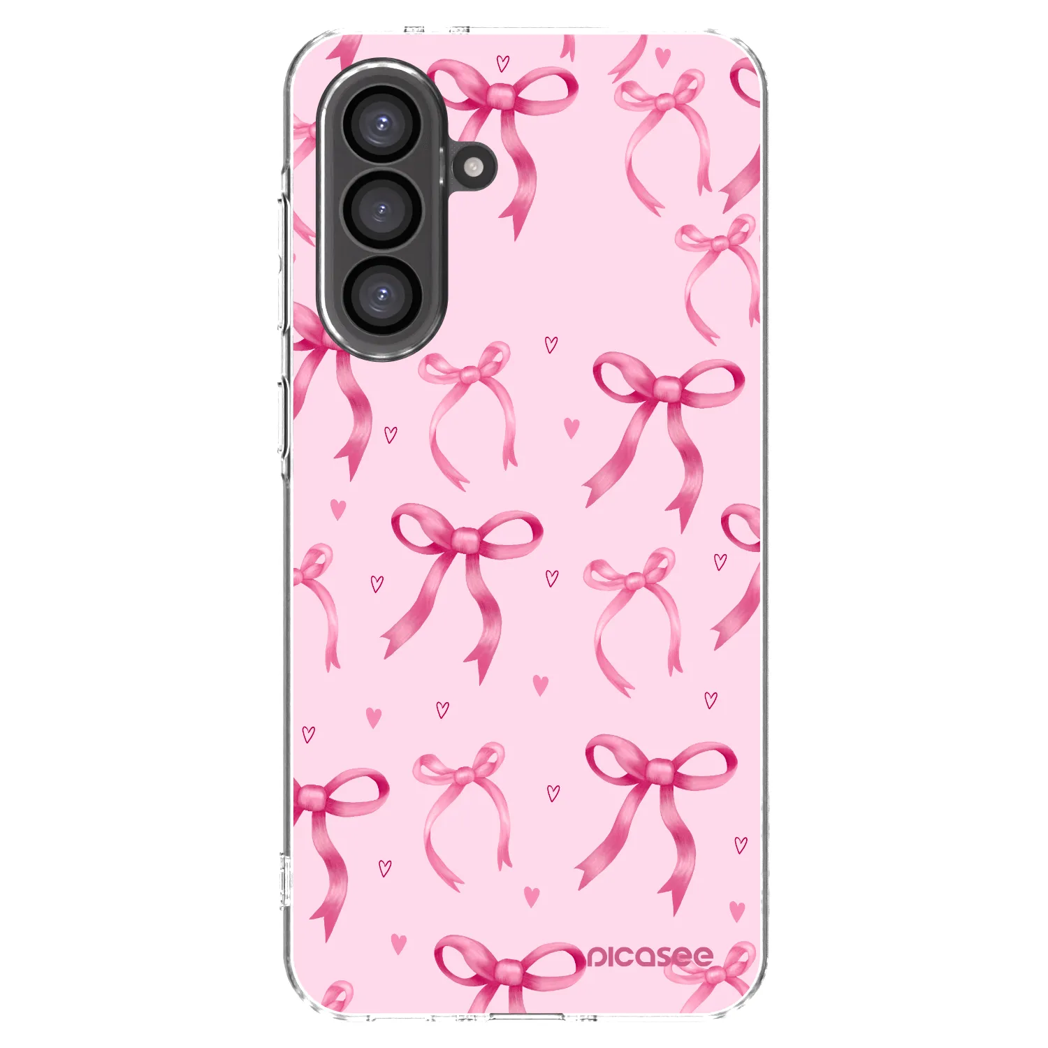 Picasee silikonowe przeźroczyste etui na Samsung Galaxy A56 5G A566B - Bow Aesthetic