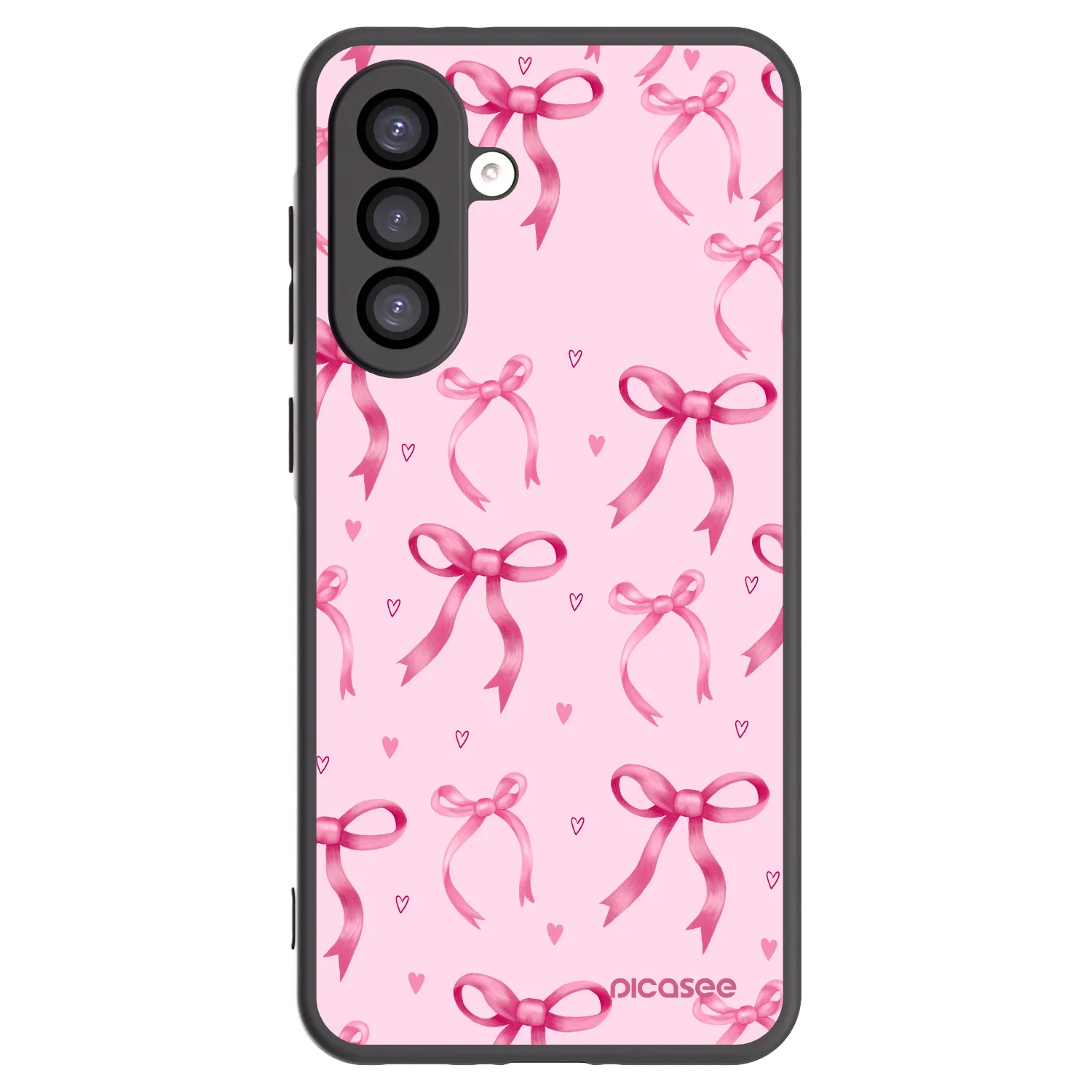Picasee silikonowe czarne etui na Samsung Galaxy A26 5G A266B - Bow Aesthetic