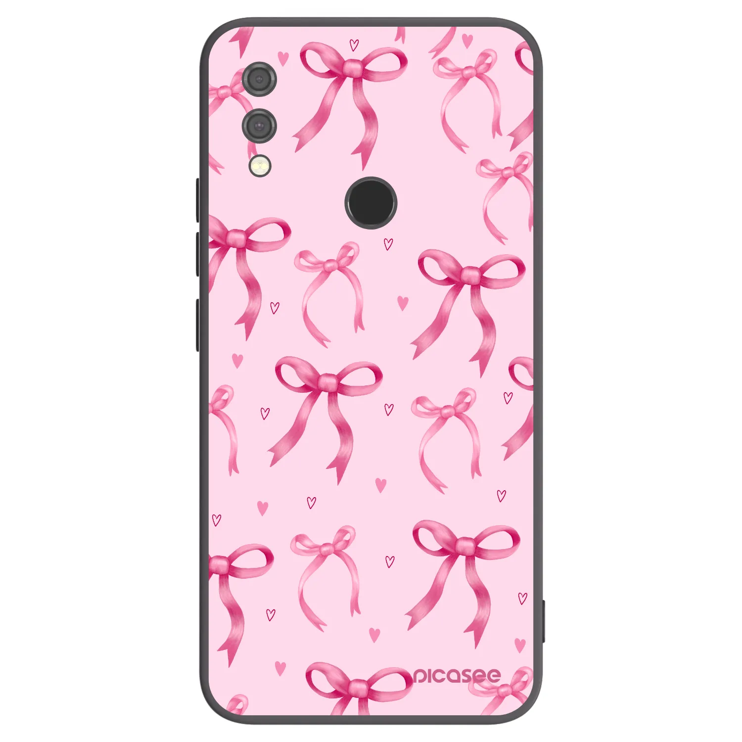 Picasee silikonowe czarne etui na Xiaomi Redmi Note 7 - Bow Aesthetic