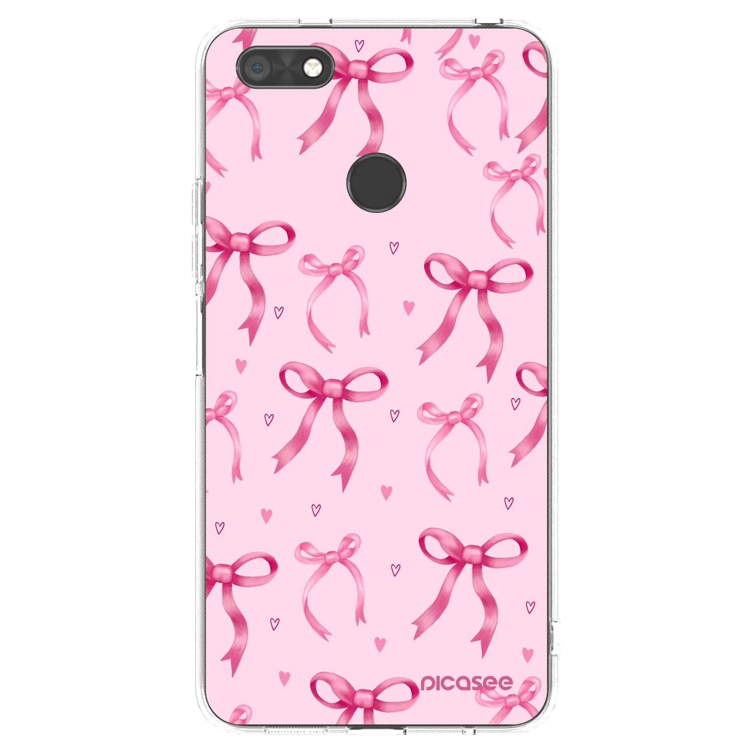 Picasee silikonowe przeźroczyste etui na Huawei P9 Lite Mini - Bow Aesthetic