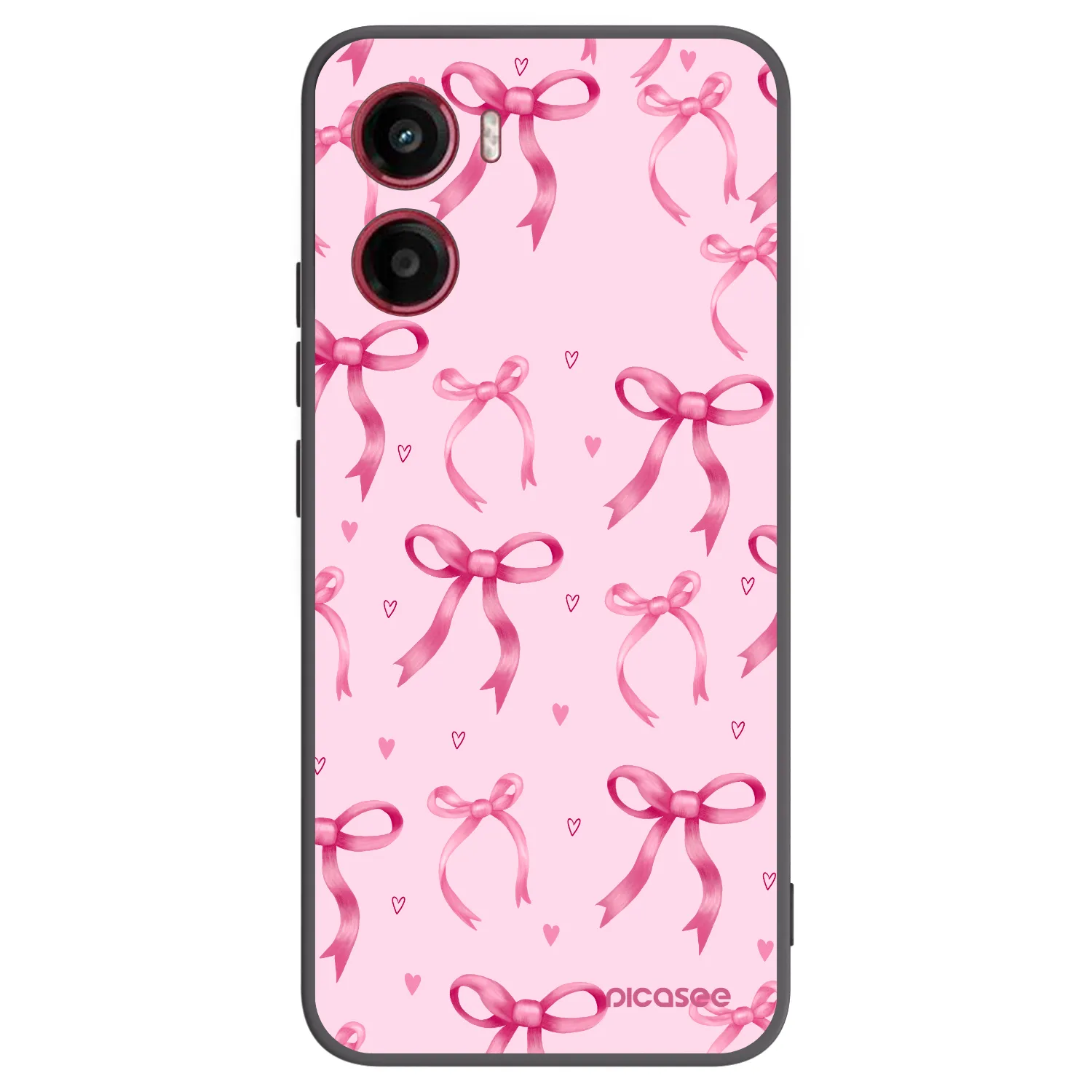 Picasee silikonowe czarne etui na Motorola Moto G05 - Bow Aesthetic