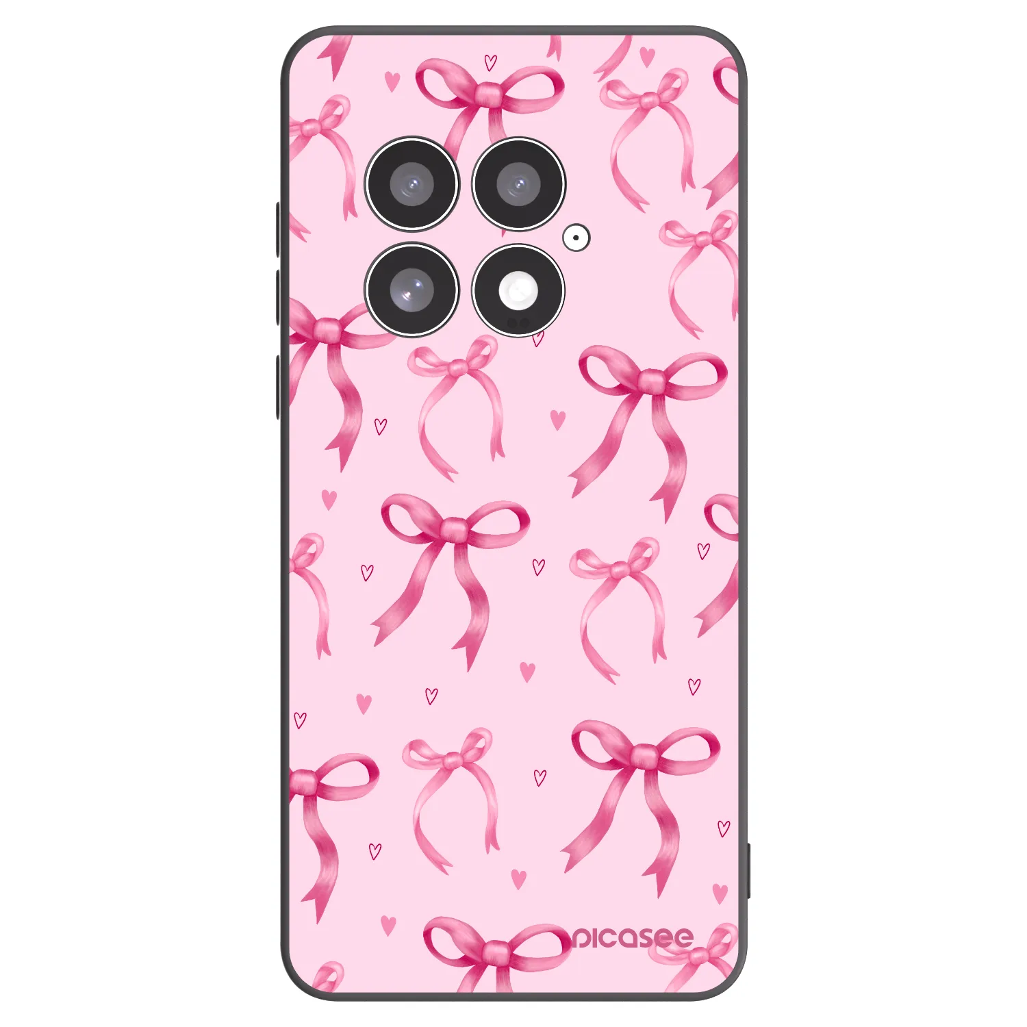 Picasee silikonowe czarne etui na OnePlus 13 5G - Bow Aesthetic