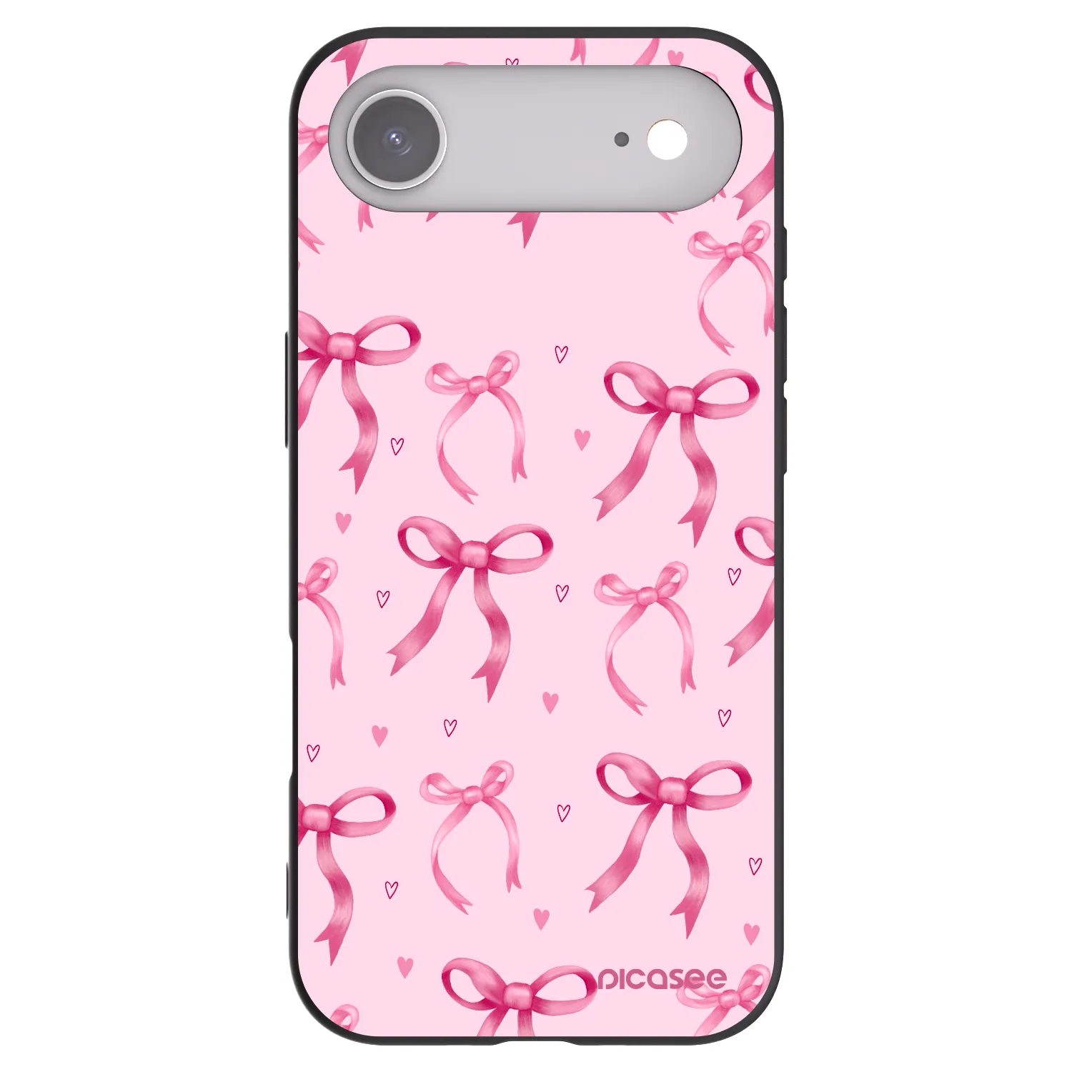 Picasee silikonowe czarne etui na Apple iPhone Air - Bow Aesthetic