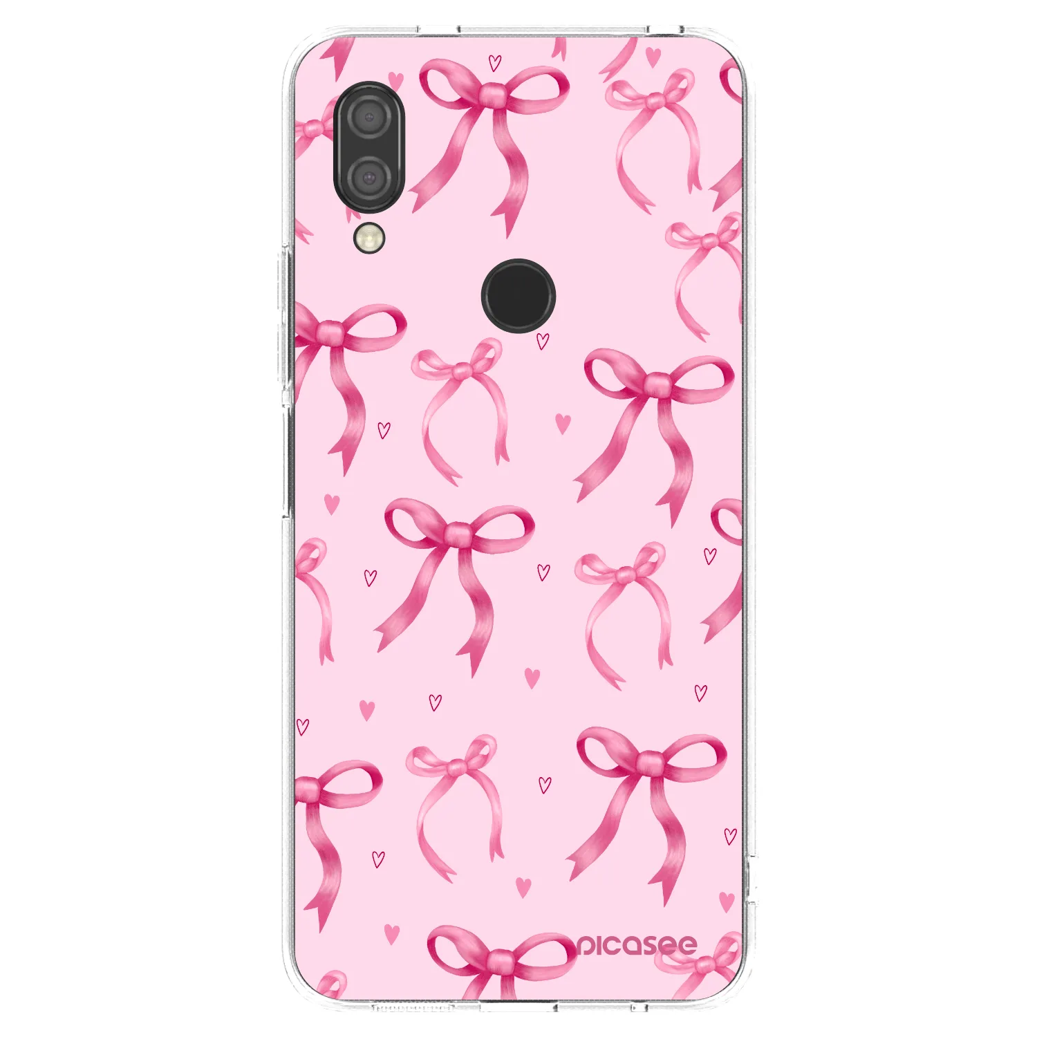 Picasee silikonowe przeźroczyste etui na Xiaomi Redmi 7 - Bow Aesthetic