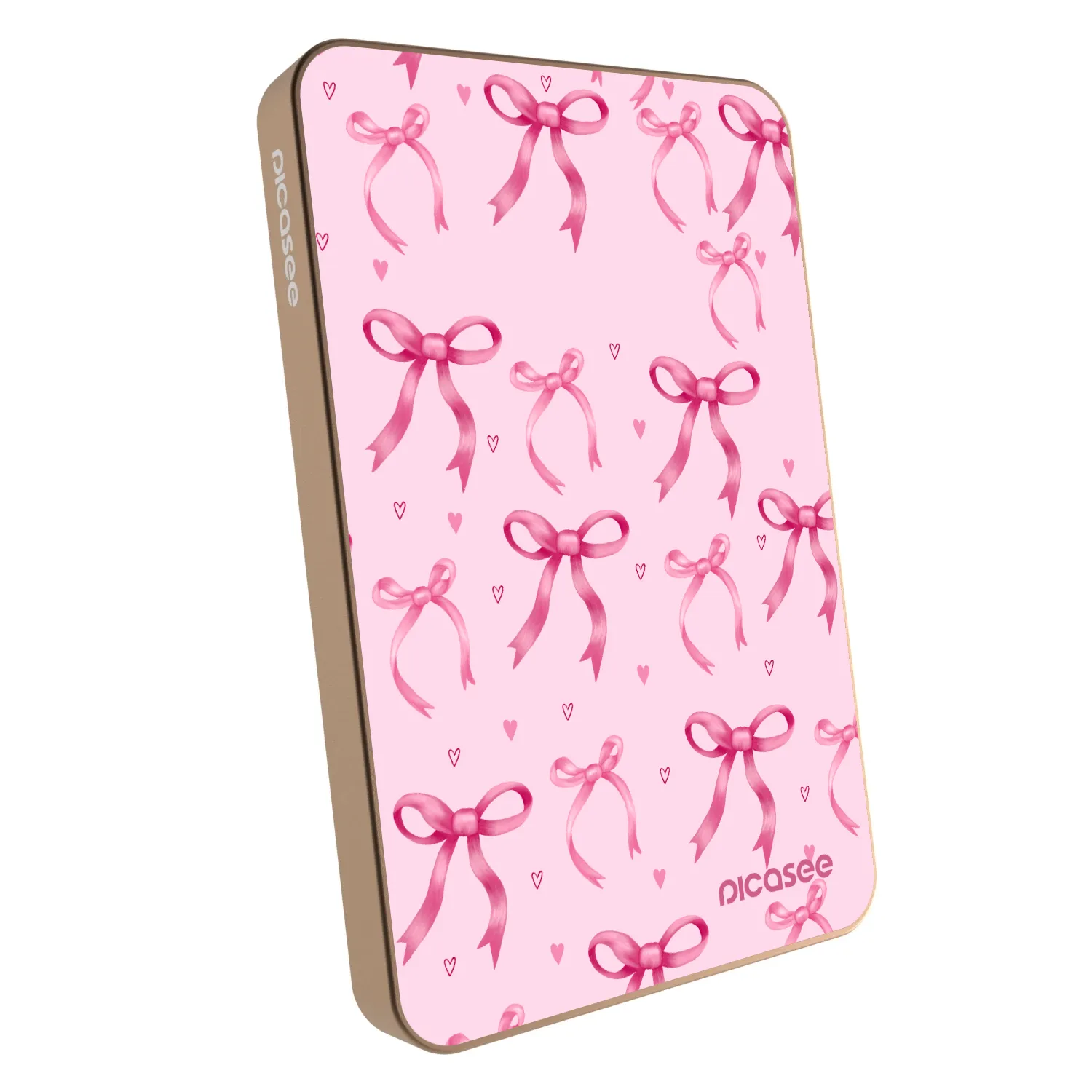 Picasee Powerbank z MagSafe 5 000 mAh Złoty - Bow Aesthetic