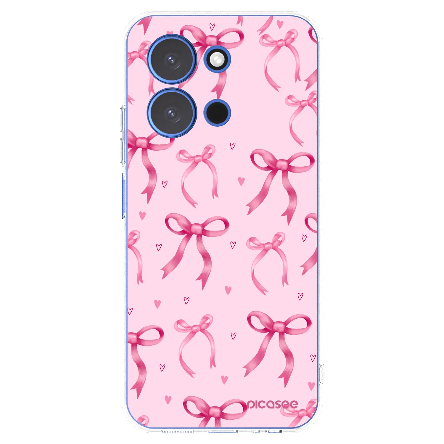 Picasee silikonowe przeźroczyste etui na Xiaomi Redmi 15C 4G - Bow Aesthetic