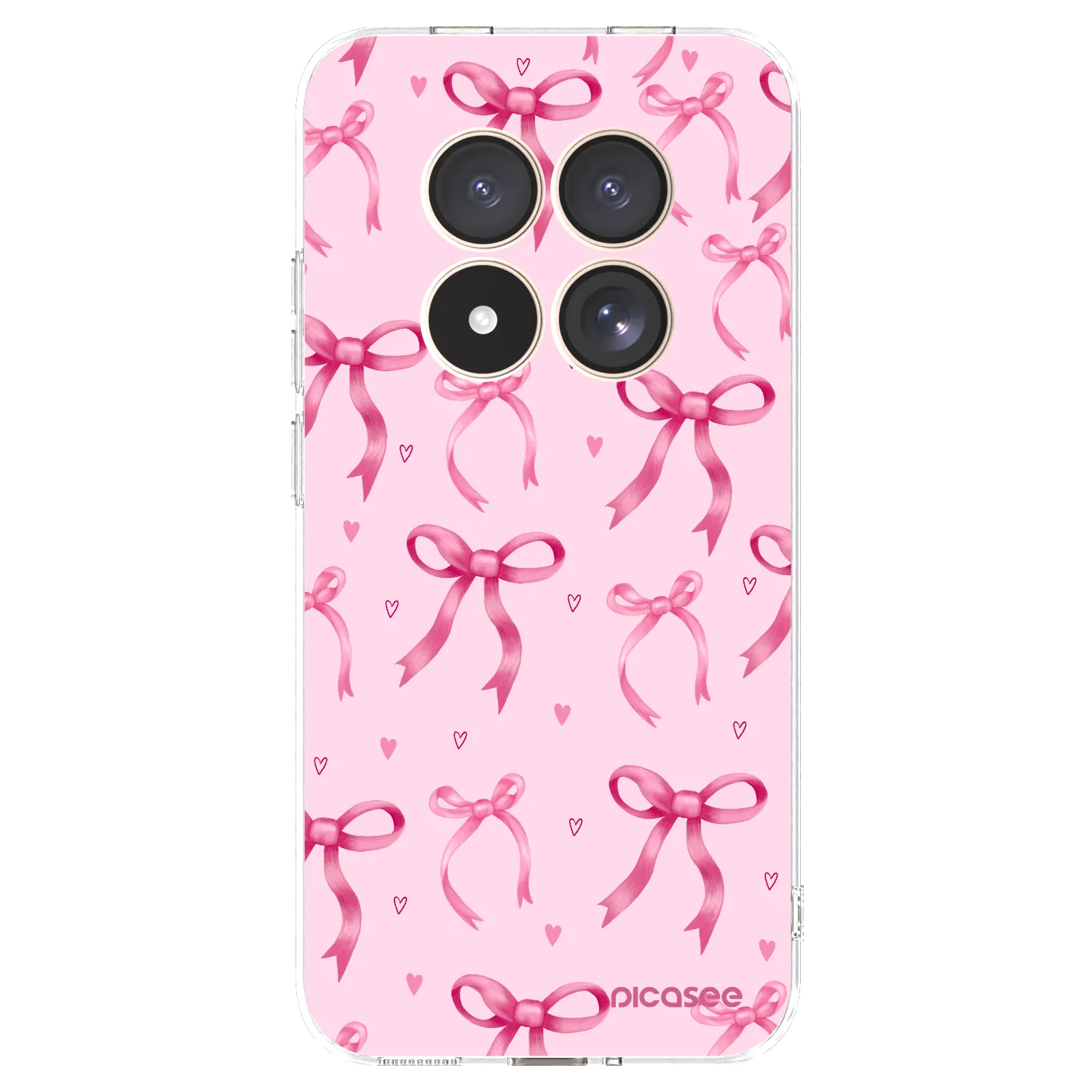 Picasee silikonowe przeźroczyste etui na Xiaomi Redmi Note 15 Pro 4G - Bow Aesthetic