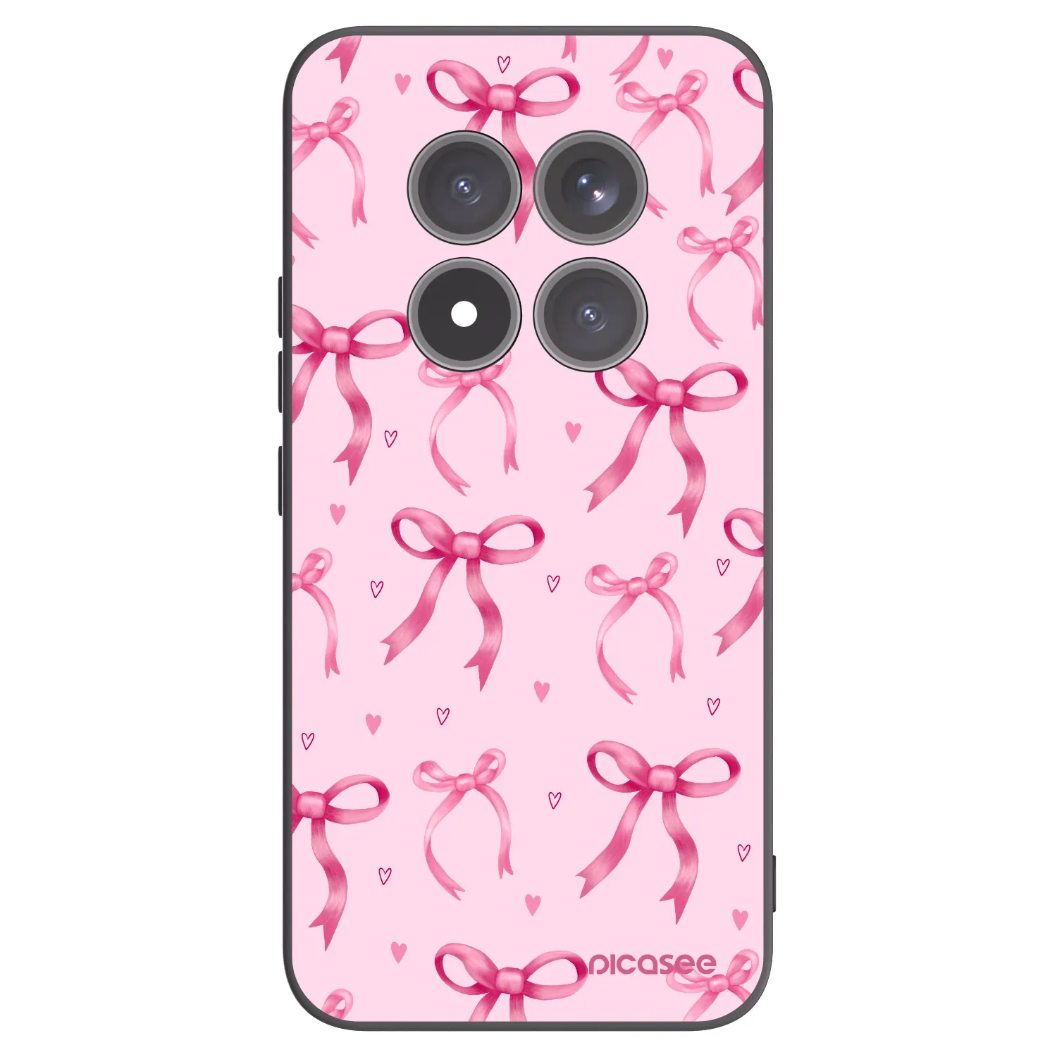 Picasee silikonowe czarne etui na Xiaomi Redmi Note 15 Pro+ - Bow Aesthetic