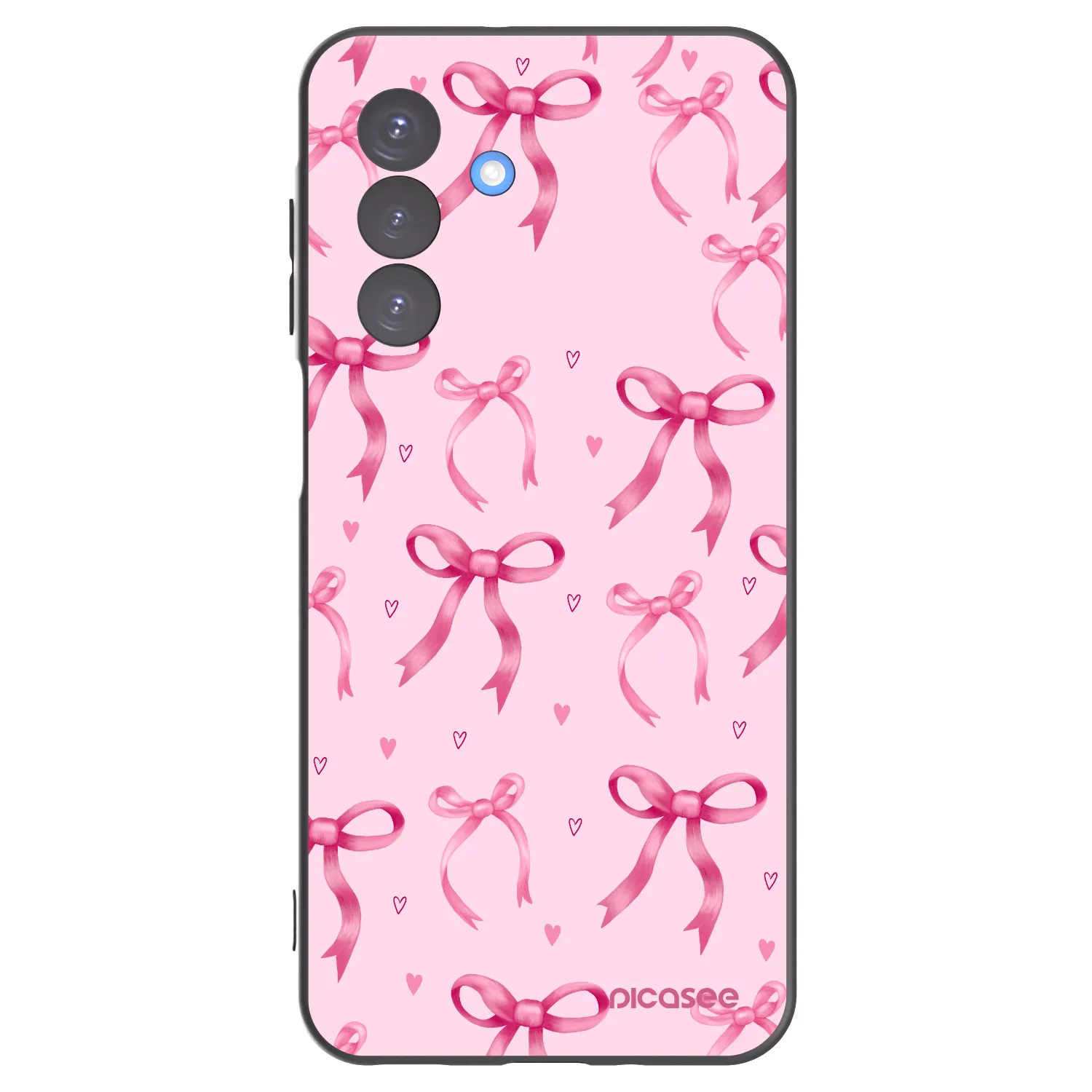 Picasee silikonowe czarne etui na Samsung Galaxy A17 5G - Bow Aesthetic
