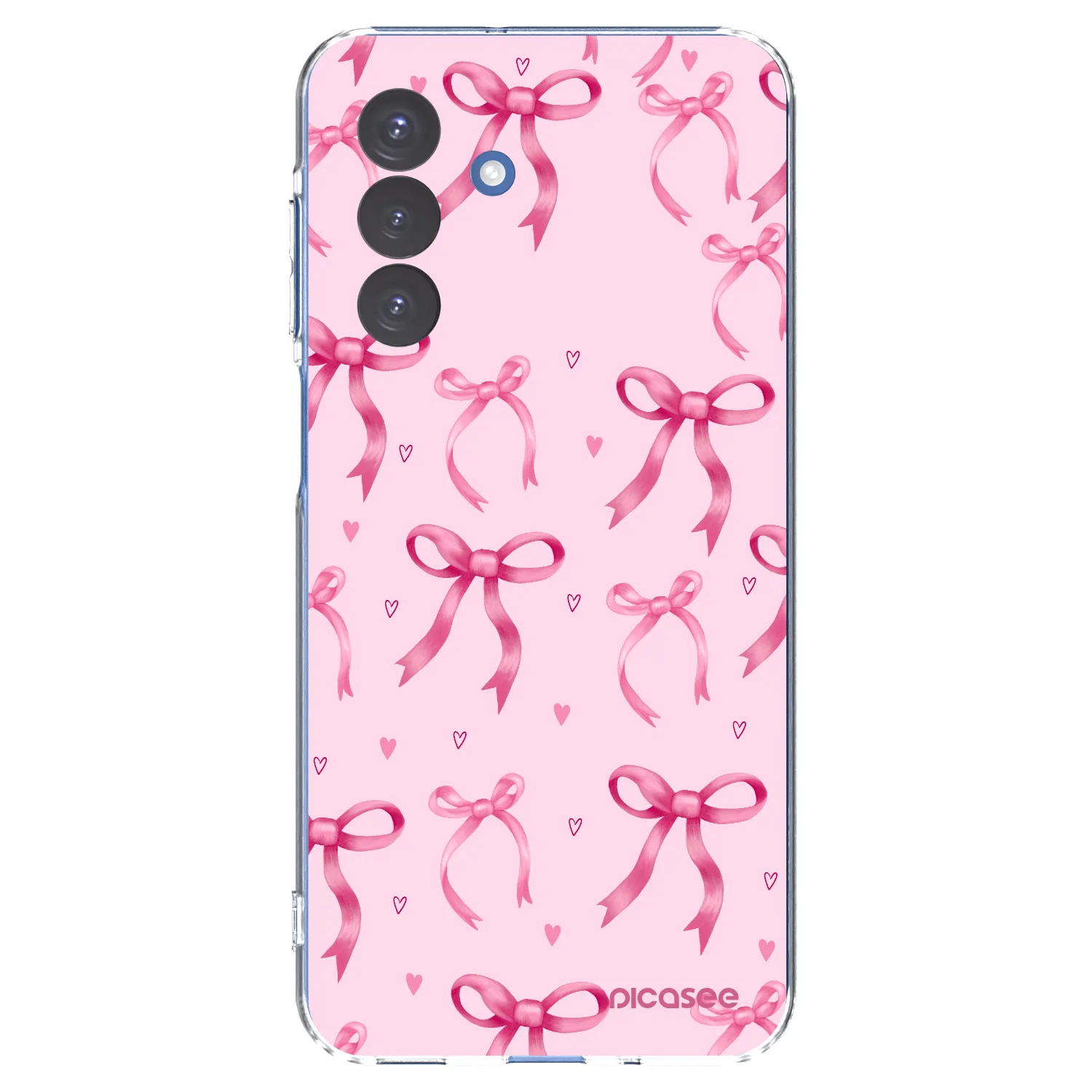 Picasee silikonowe przeźroczyste etui na Samsung Galaxy A17 5G - Bow Aesthetic