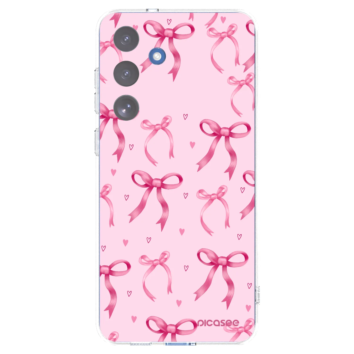 Picasee silikonowe przeźroczyste etui na Samsung Galaxy S25 FE 5G - Bow Aesthetic