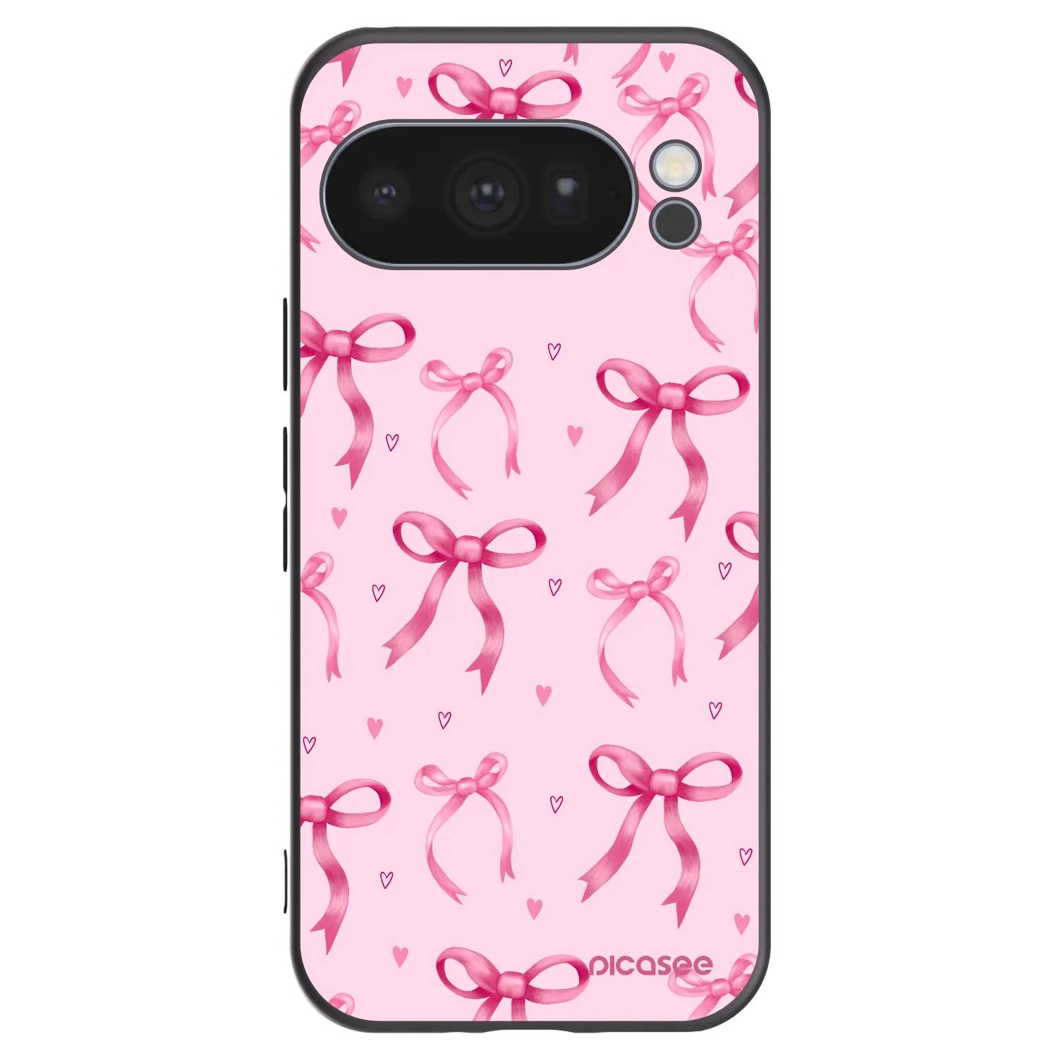 Picasee silikonowe czarne etui na Google Pixel 10 Pro - Bow Aesthetic