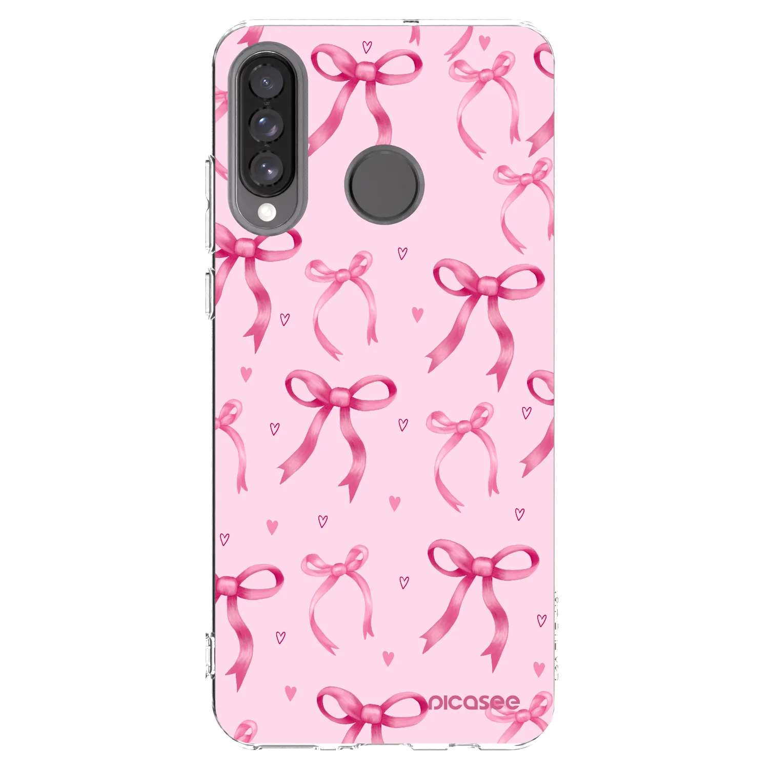 Picasee silikonowe przeźroczyste etui na Huawei P30 Lite - Bow Aesthetic