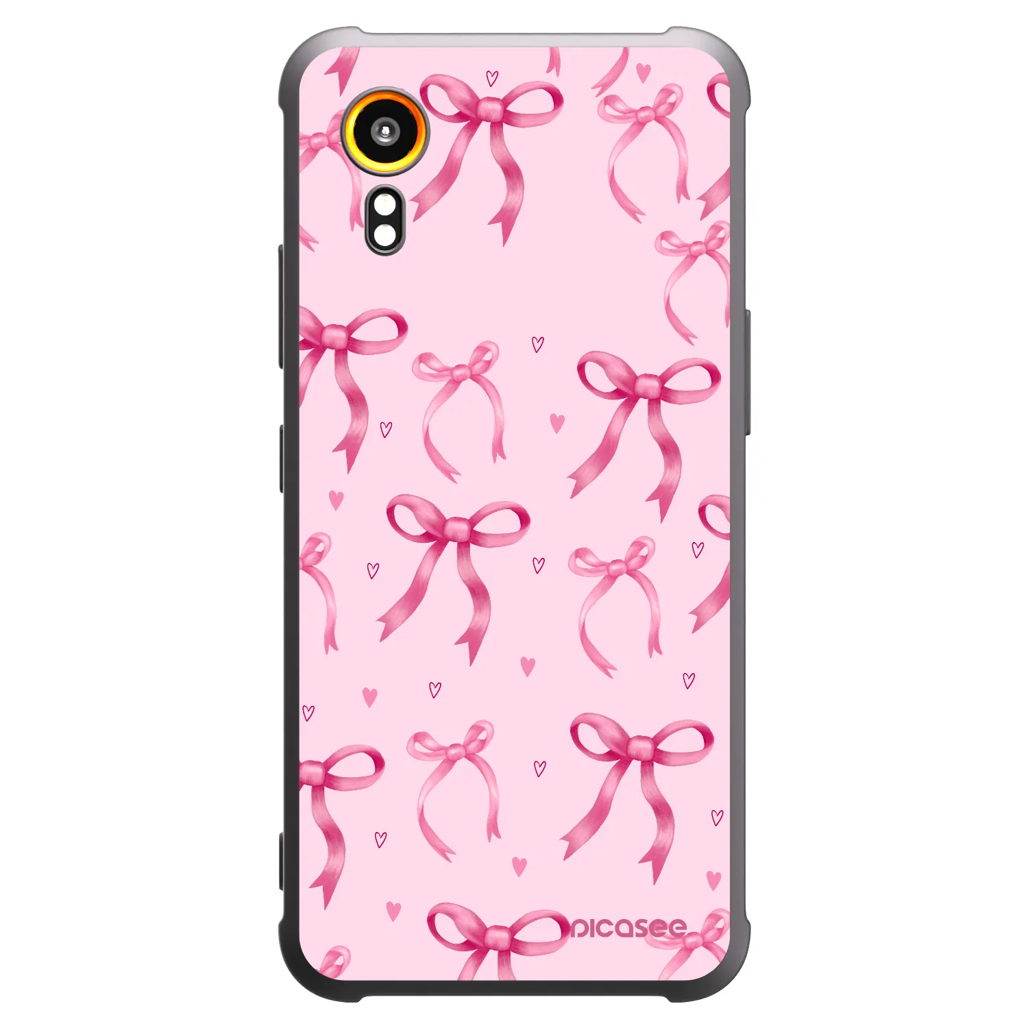 Picasee silikonowe czarne etui na Samsung Galaxy Xcover 7 - Bow Aesthetic