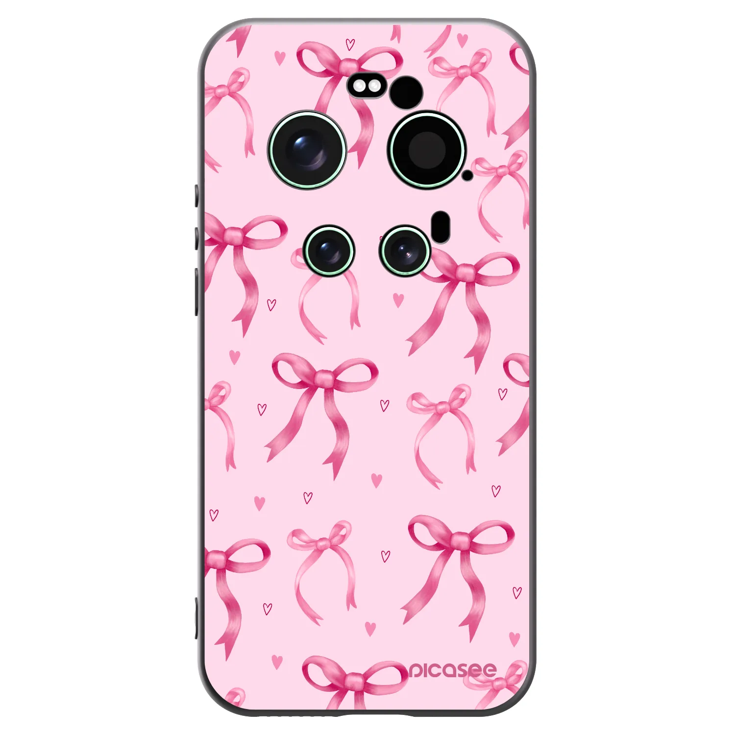 Picasee silikonowe czarne etui na Xiaomi 17 Ultra - Bow Aesthetic