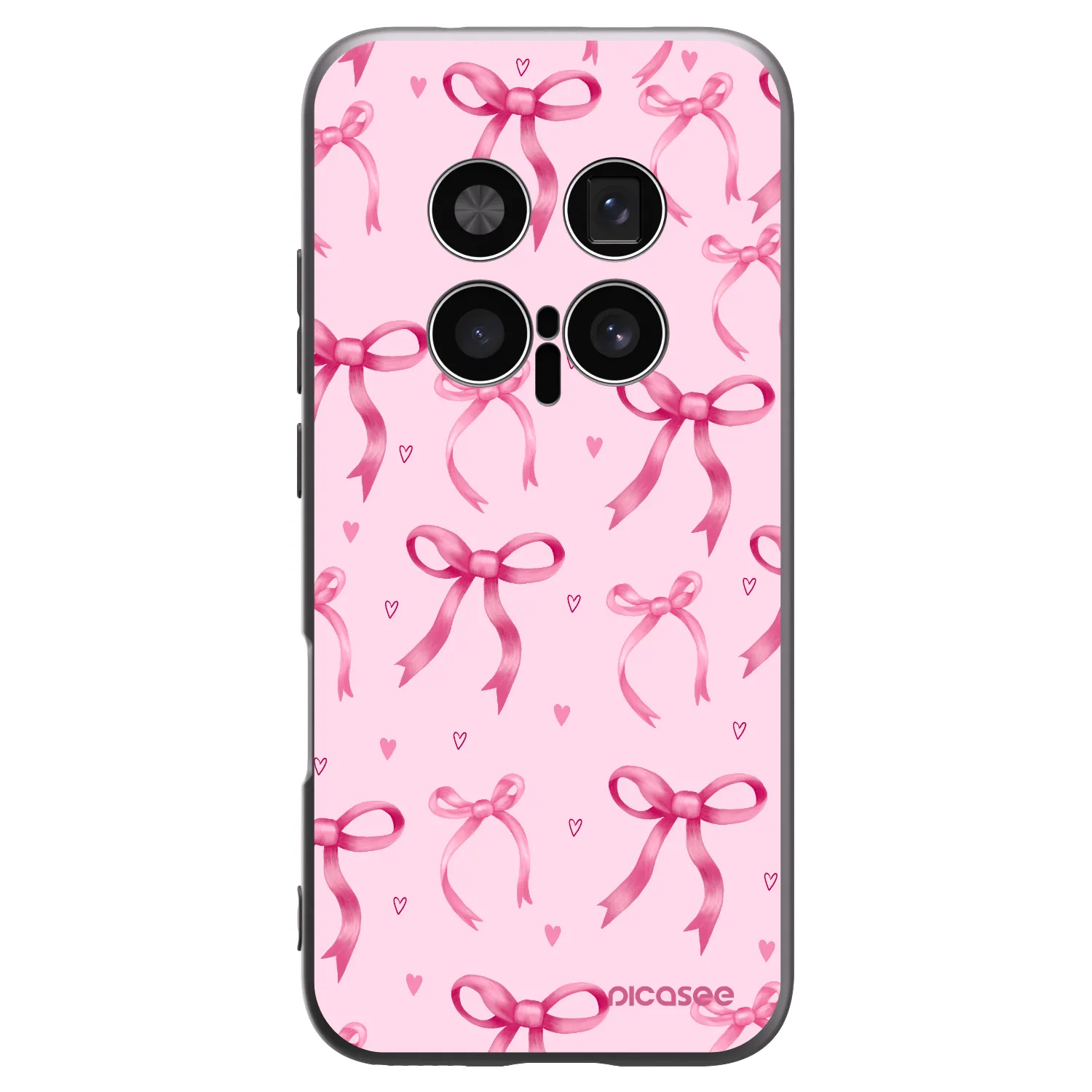 Picasee silikonowe czarne etui na Honor Magic8 Pro 5G - Bow Aesthetic
