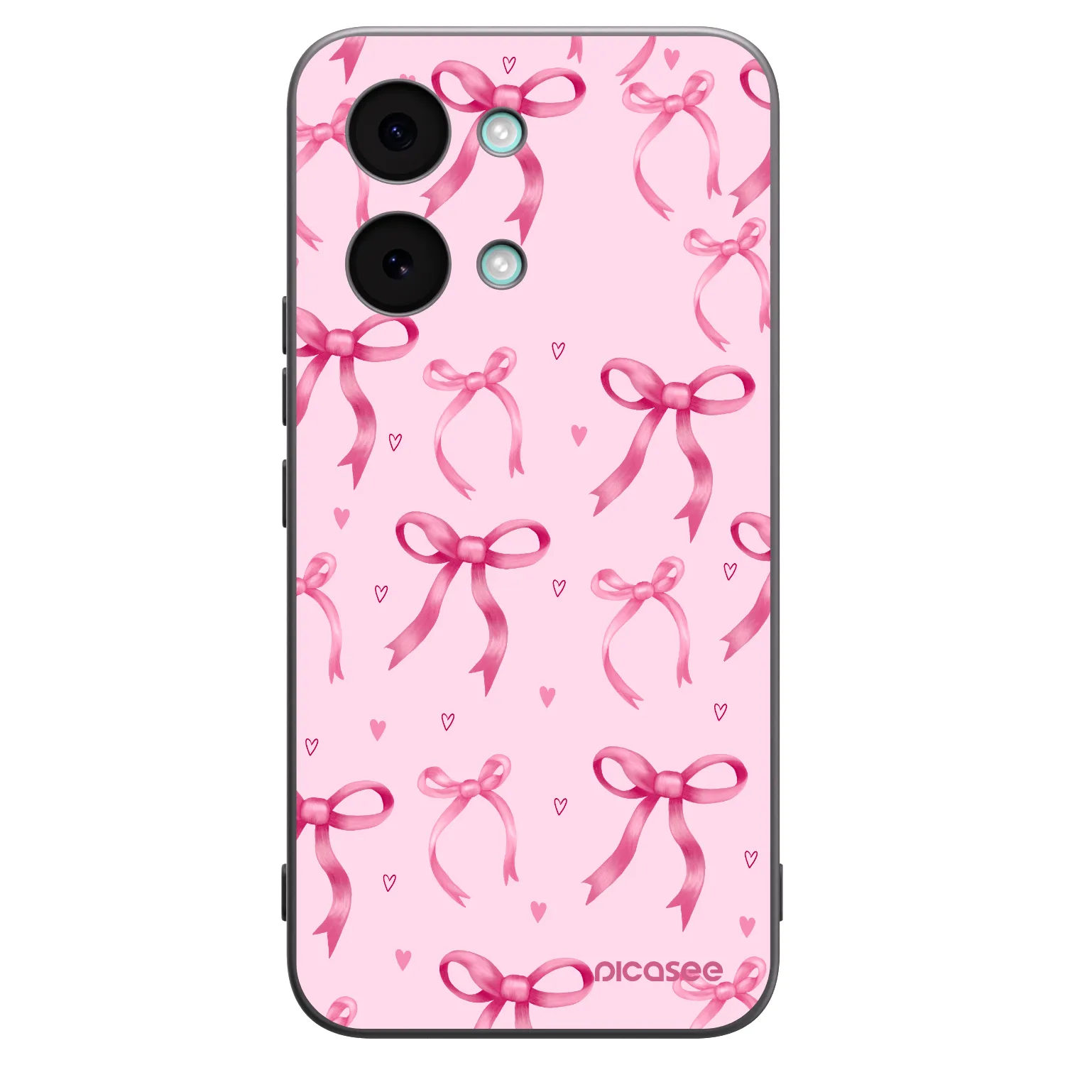 Picasee silikonowe czarne etui na Xiaomi Poco X8 Pro Max - Bow Aesthetic