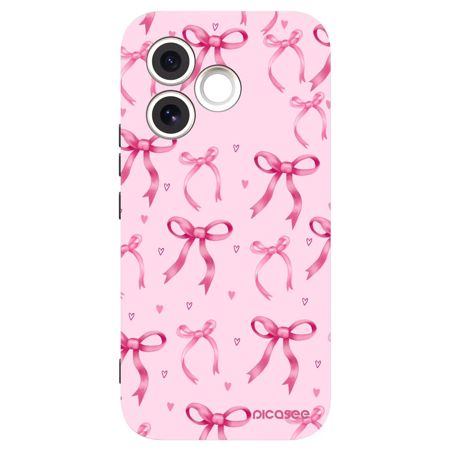 Picasee silikonowe czarne etui na Honor 600 Lite - Bow Aesthetic