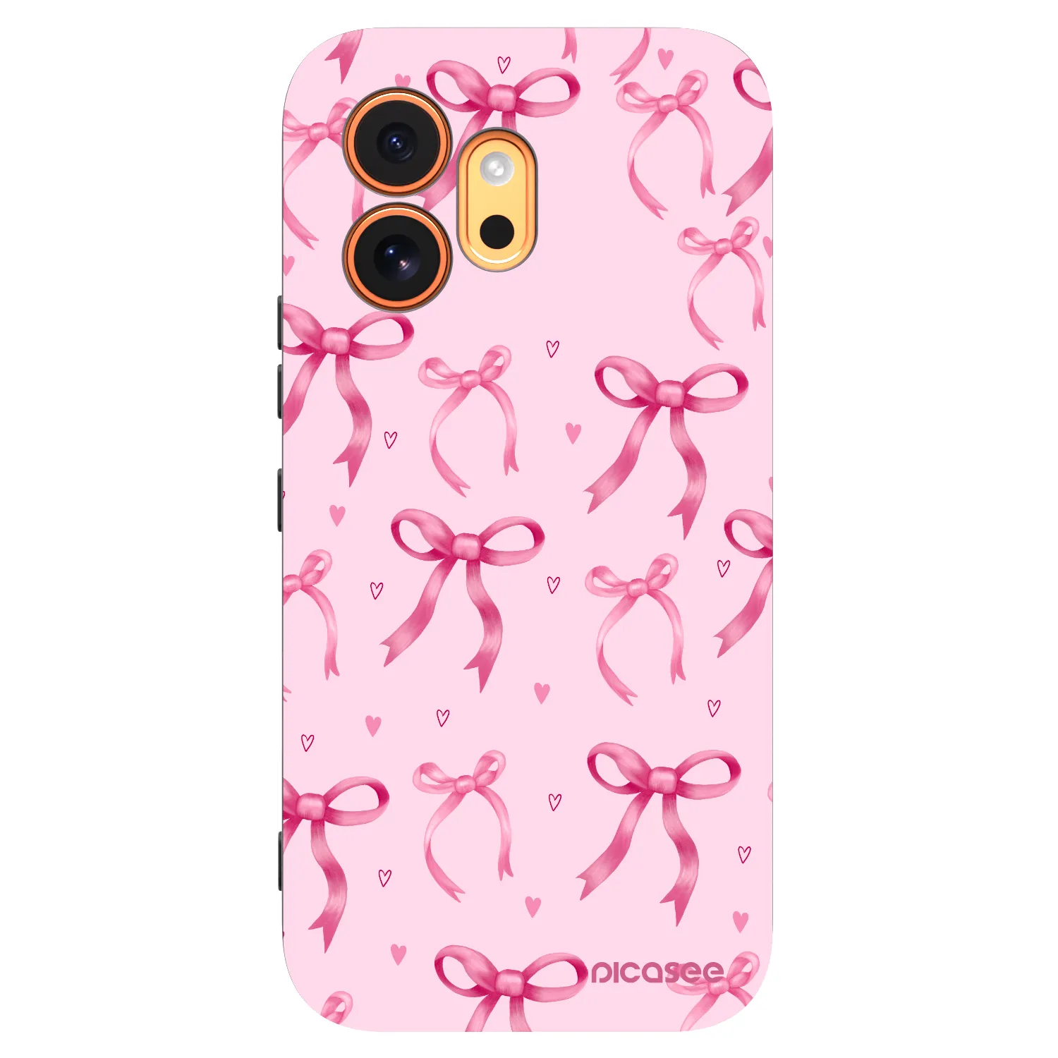 Picasee silikonowe czarne etui na Honor 600 - Bow Aesthetic