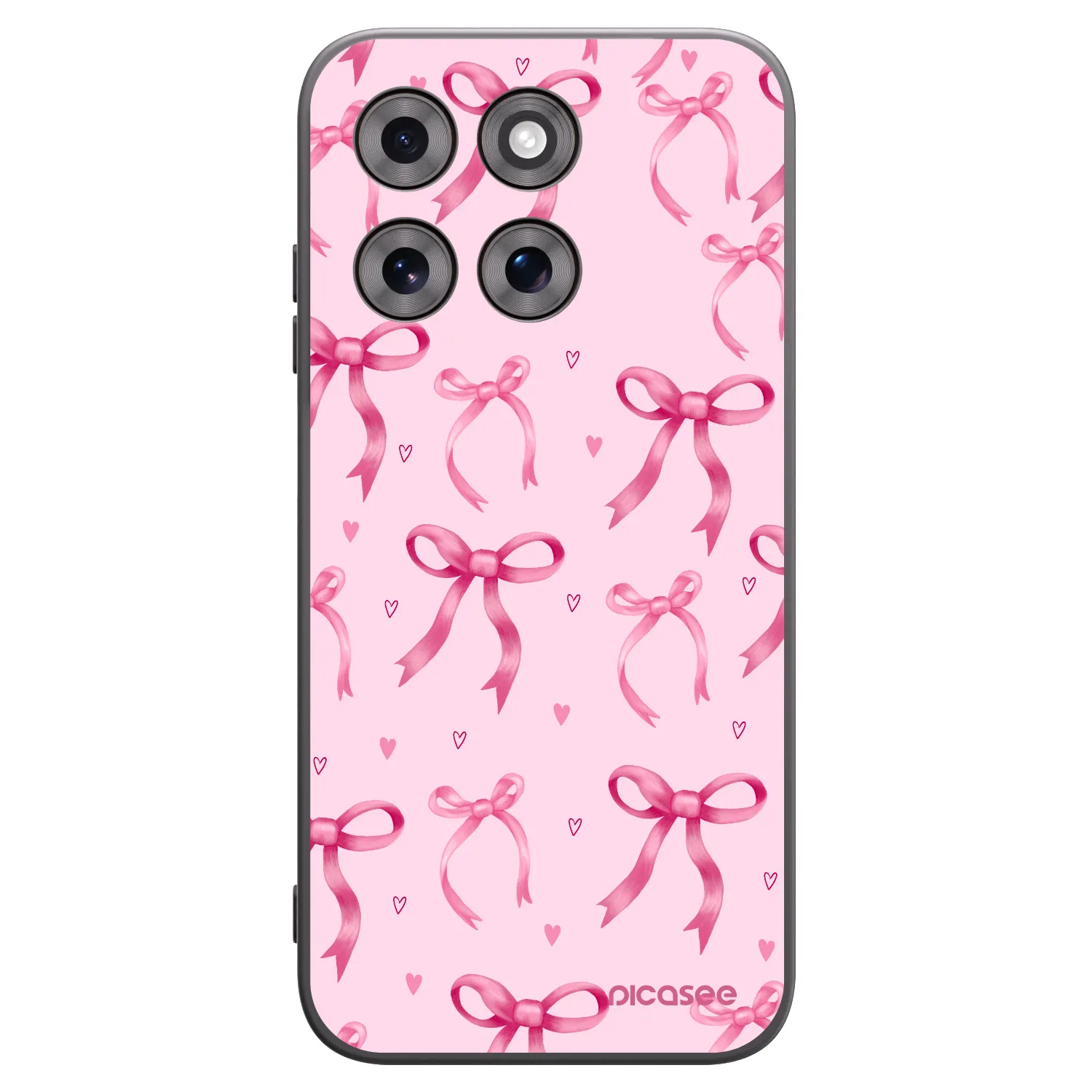 Picasee silikonowe czarne etui na Motorola Moto G77 - Bow Aesthetic