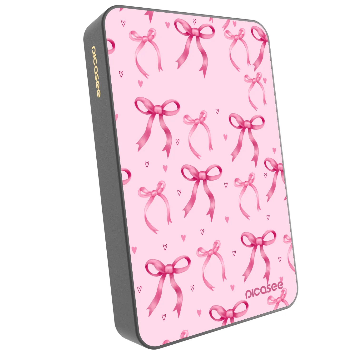 Picasee Powerbank z MagSafe 10 000 mAh Szary - Bow Aesthetic