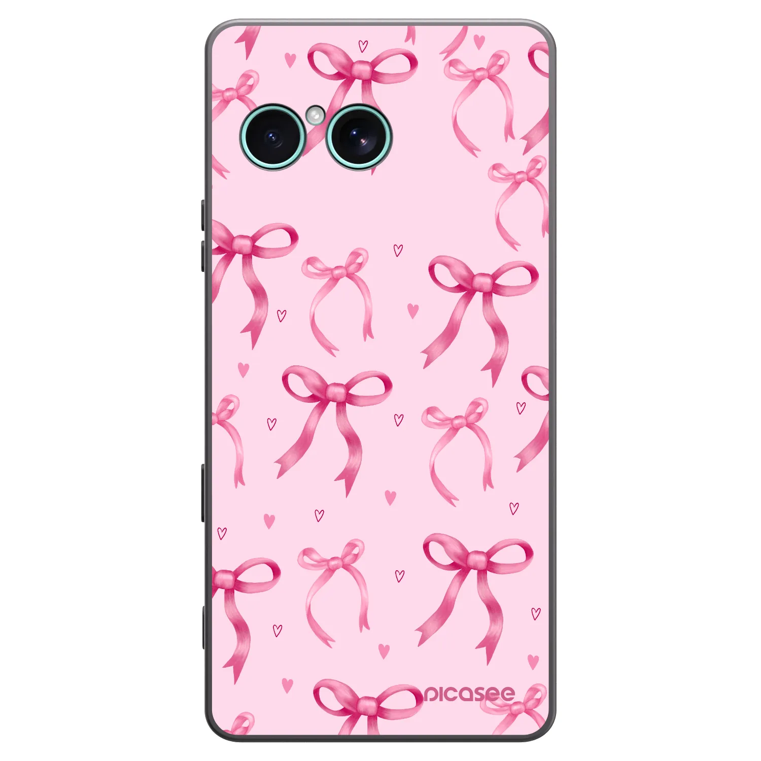Picasee silikonowe czarne etui na Sony Xperia 10 VII - Bow Aesthetic