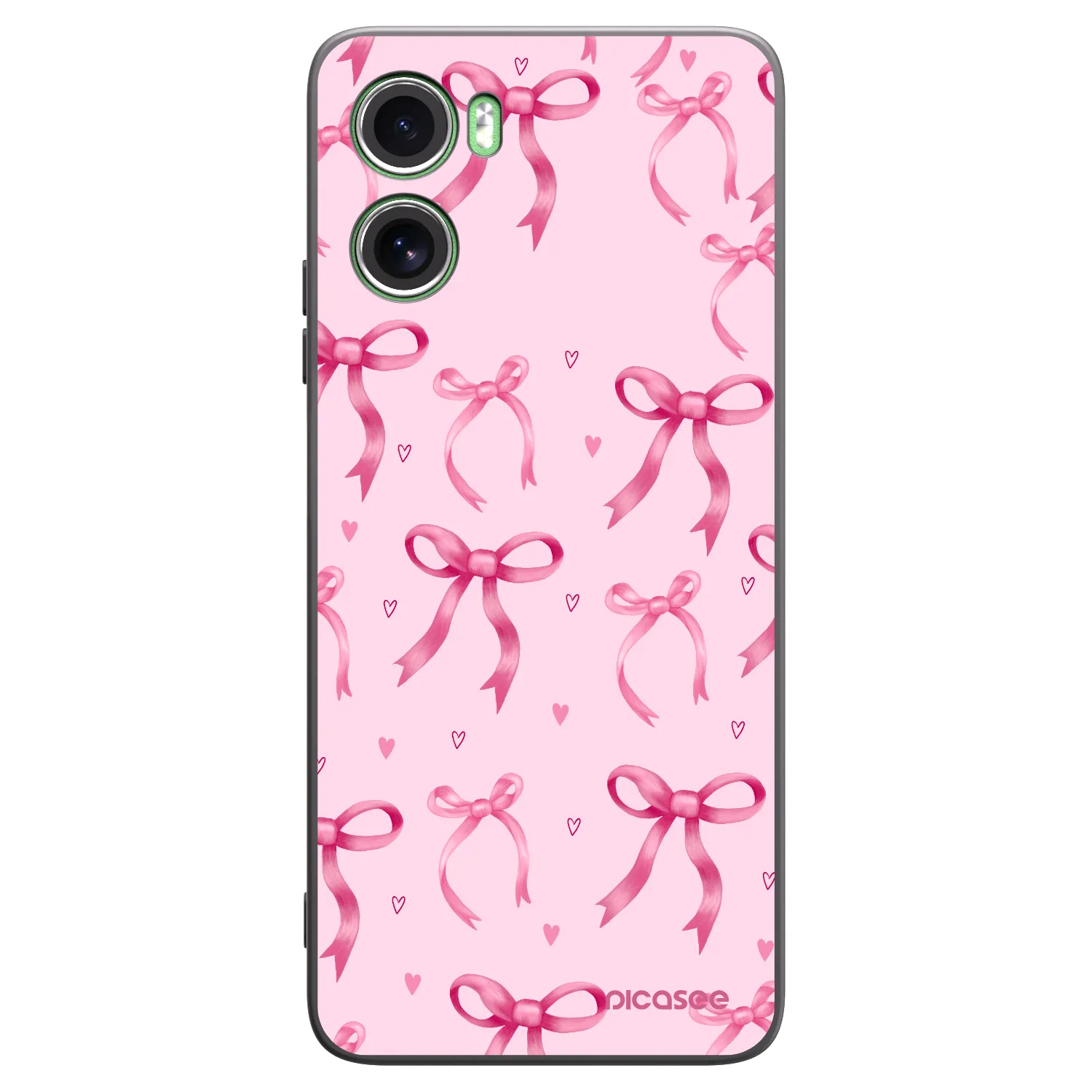 Picasee silikonowe czarne etui na Motorola Moto G06 - Bow Aesthetic