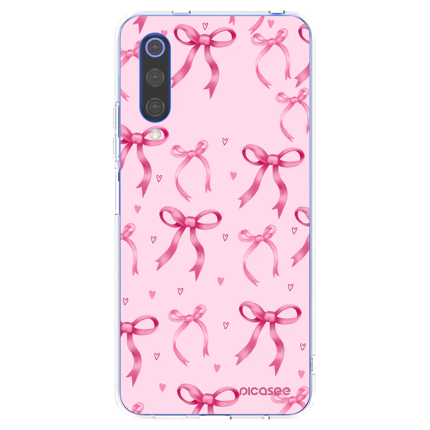 Picasee silikonowe przeźroczyste etui na Xiaomi Mi 9 SE - Bow Aesthetic
