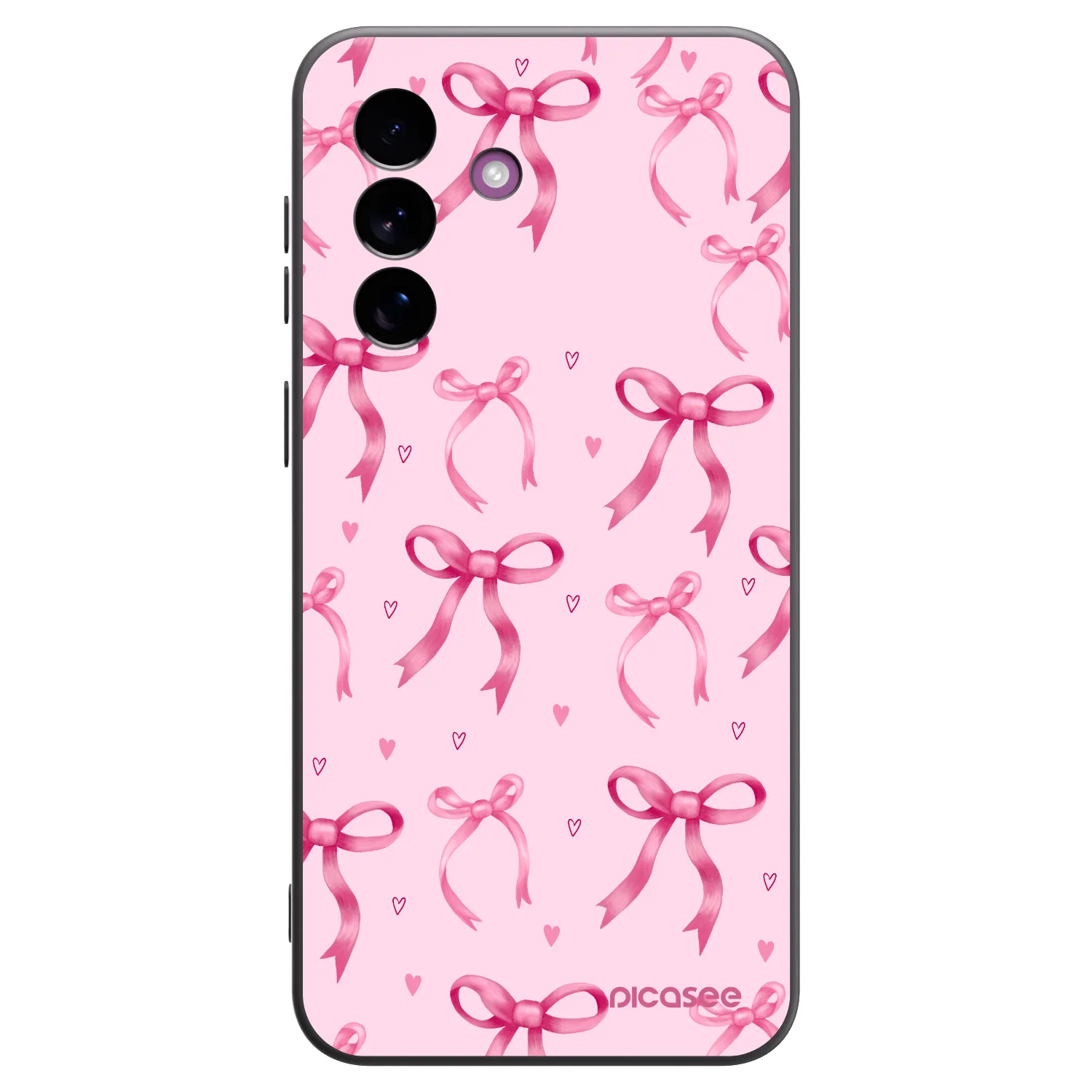 Picasee silikonowe czarne etui na Samsung Galaxy A37 - Bow Aesthetic