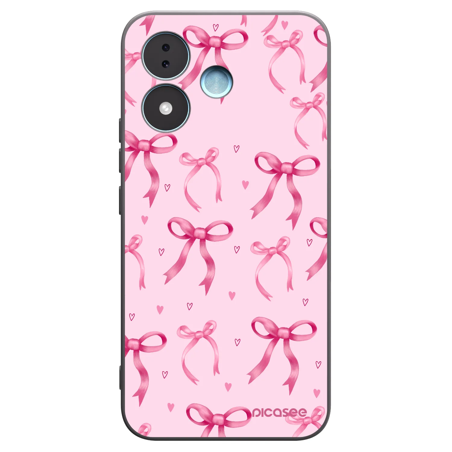 Picasee silikonowe czarne etui na Xiaomi Redmi Note 17 5G - Bow Aesthetic