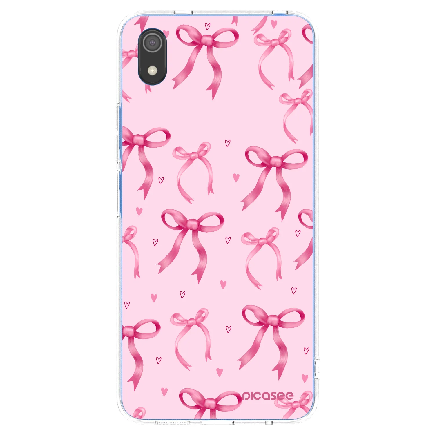Picasee silikonowe przeźroczyste etui na Xiaomi Redmi 7A - Bow Aesthetic