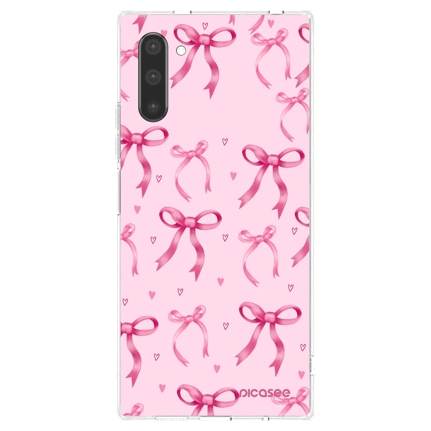 Picasee silikonowe przeźroczyste etui na Samsung Galaxy Note 10 N970F - Bow Aesthetic