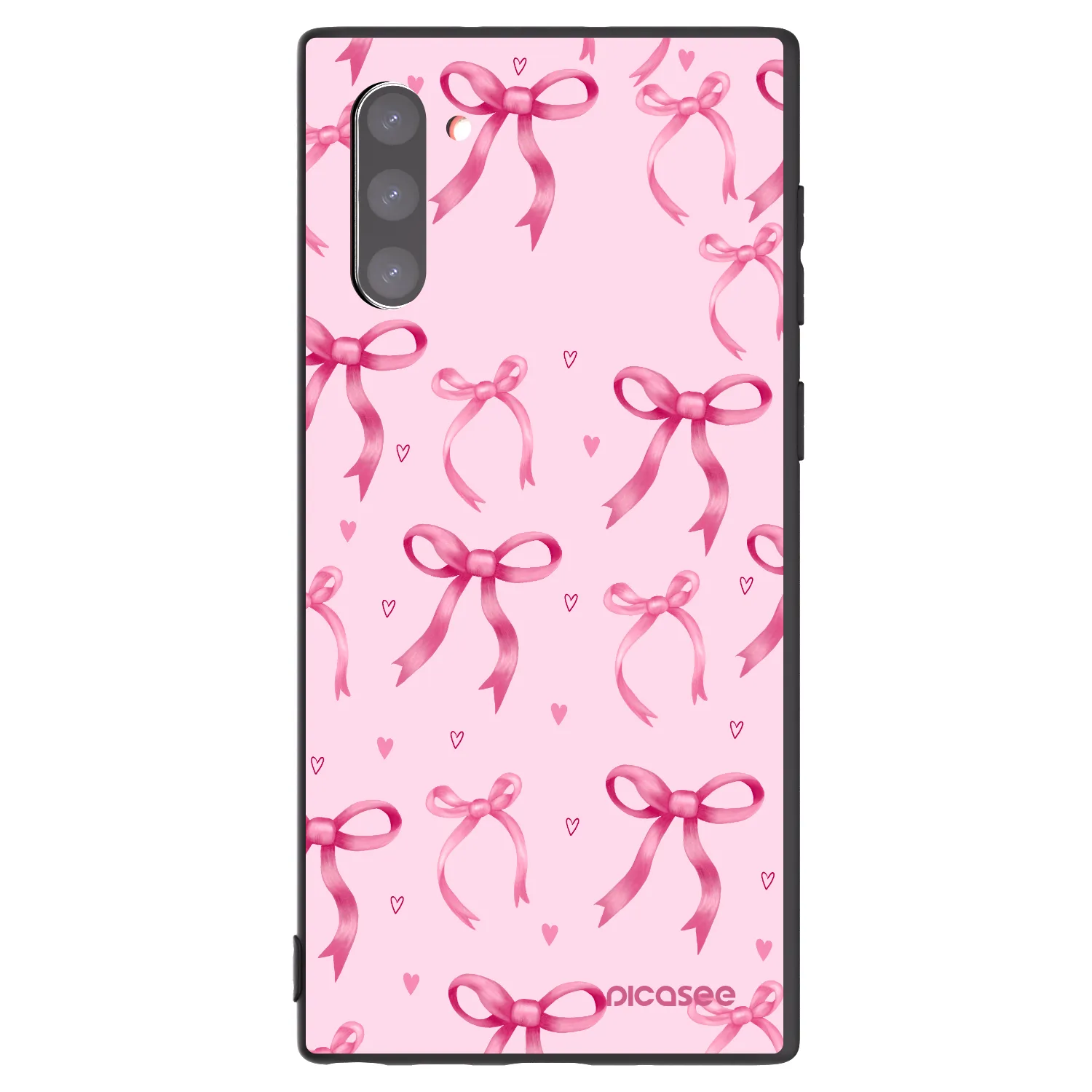 Picasee silikonowe czarne etui na Samsung Galaxy Note 10 N970F - Bow Aesthetic